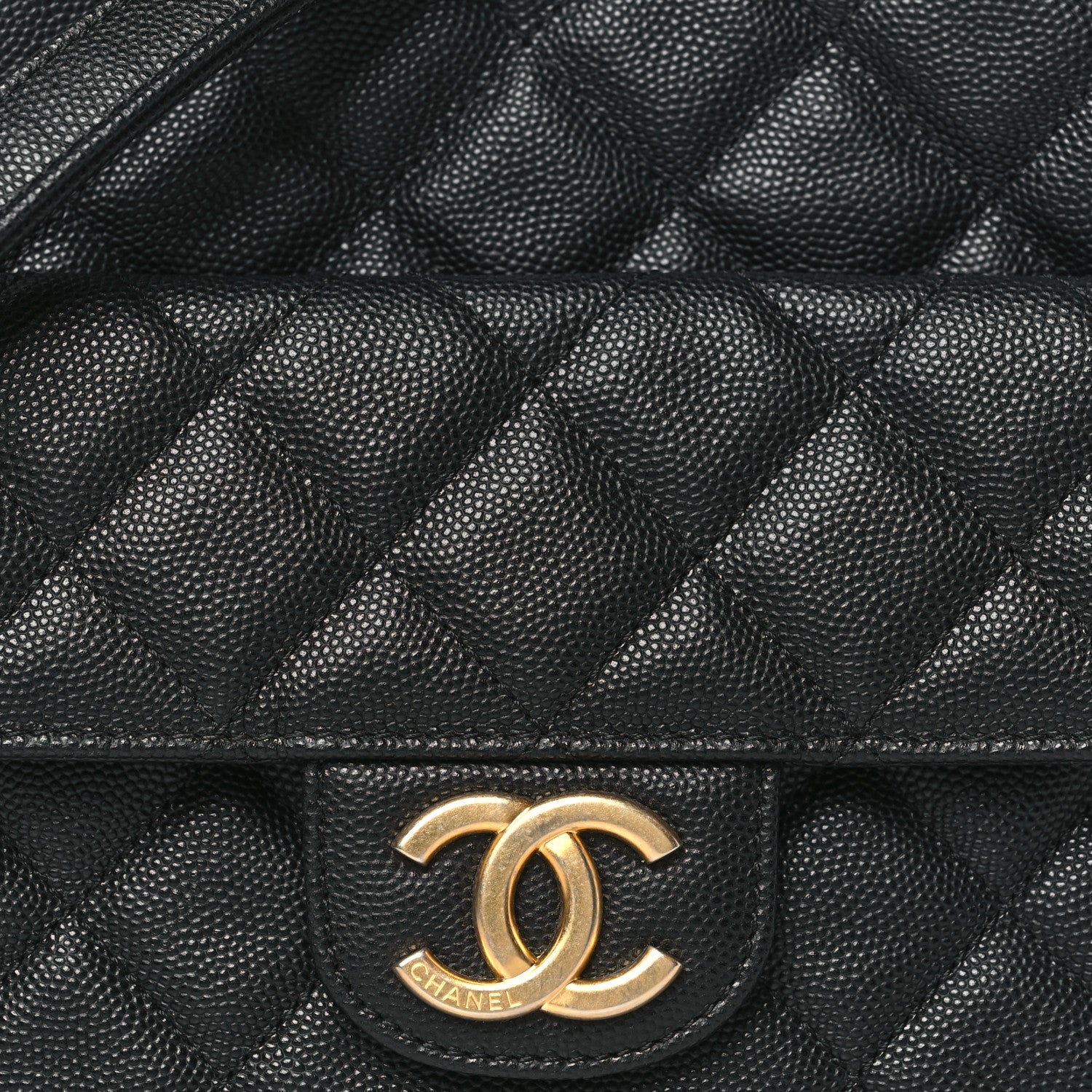 Chanel Caviar Quilted Wavy CC Hobo Black 8 of 10