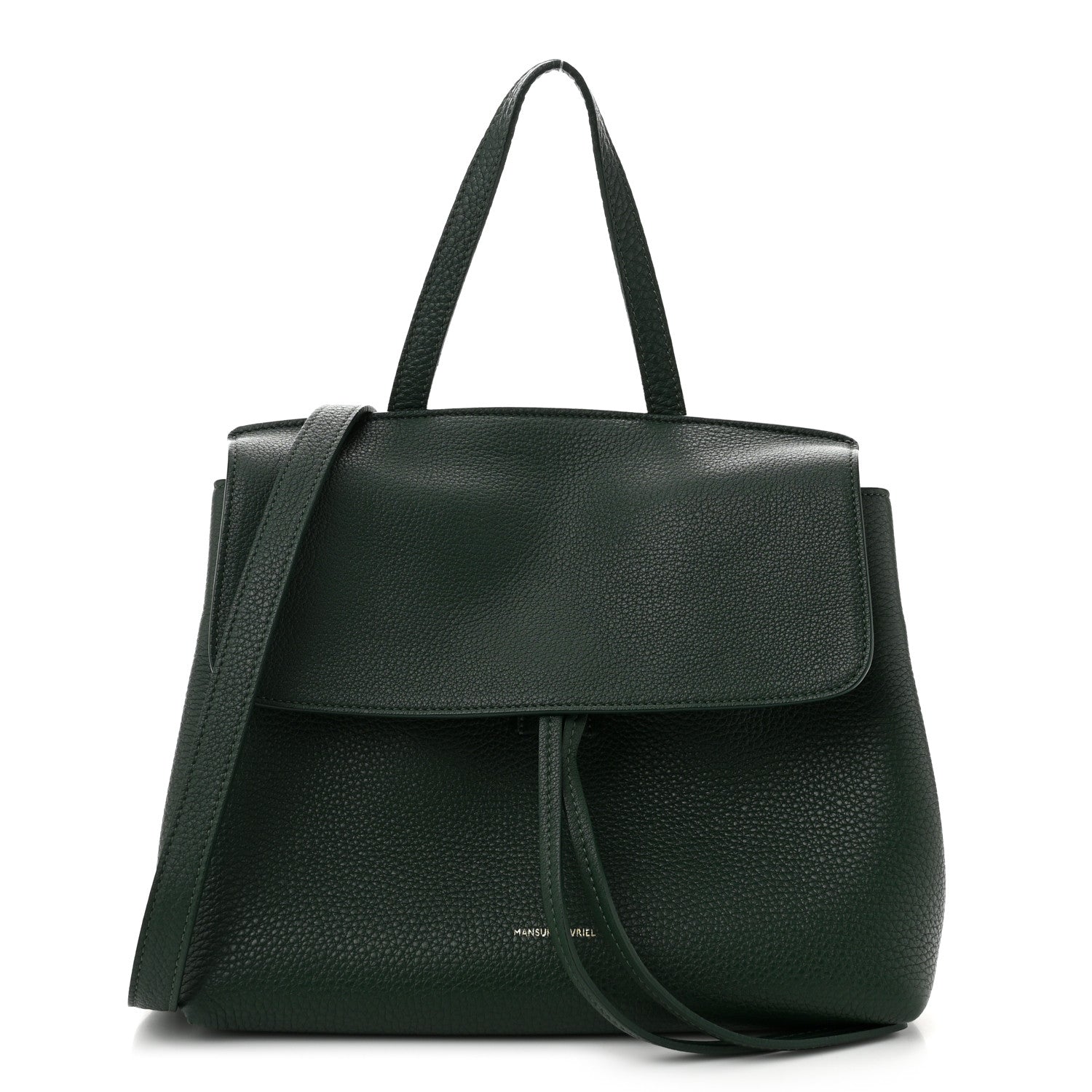 Mansur Gavriel Tumbled Calfskin Mini Lady Bag Moss 1676951