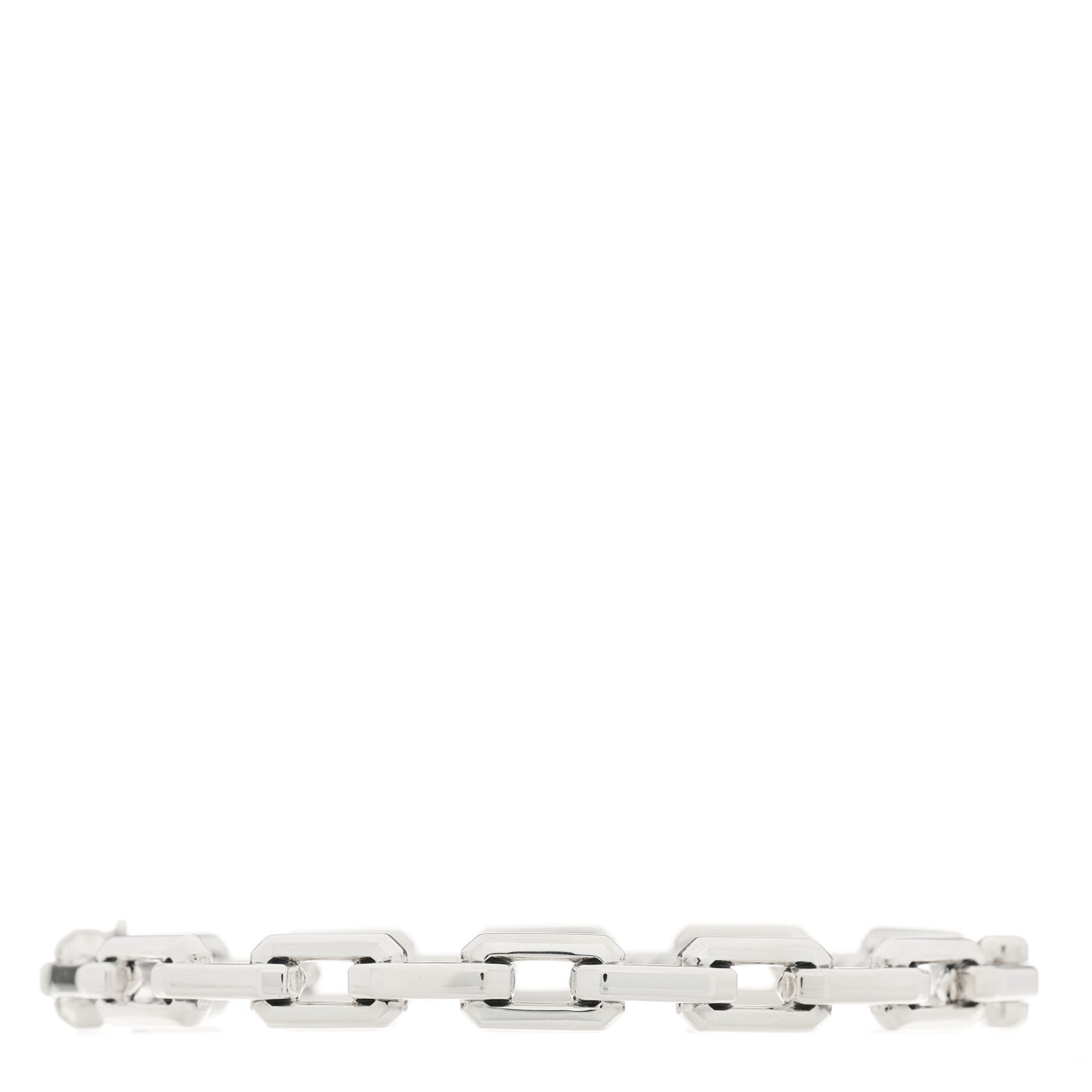 Sterling Silver Diamond 7mm Stax Link Bangle Bracelet