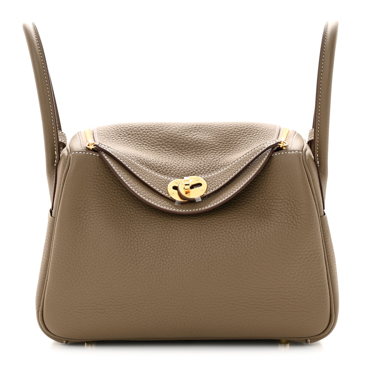 Hermes Taurillon Clemence Lindy 26 Etoupe 1 of 11
