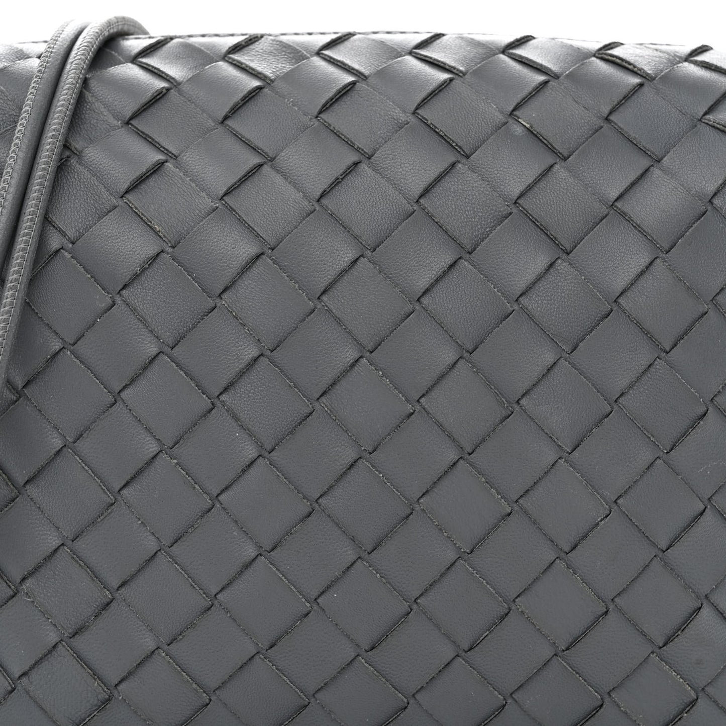 Nappa Intrecciato Small Loop Camera Bag Thunder