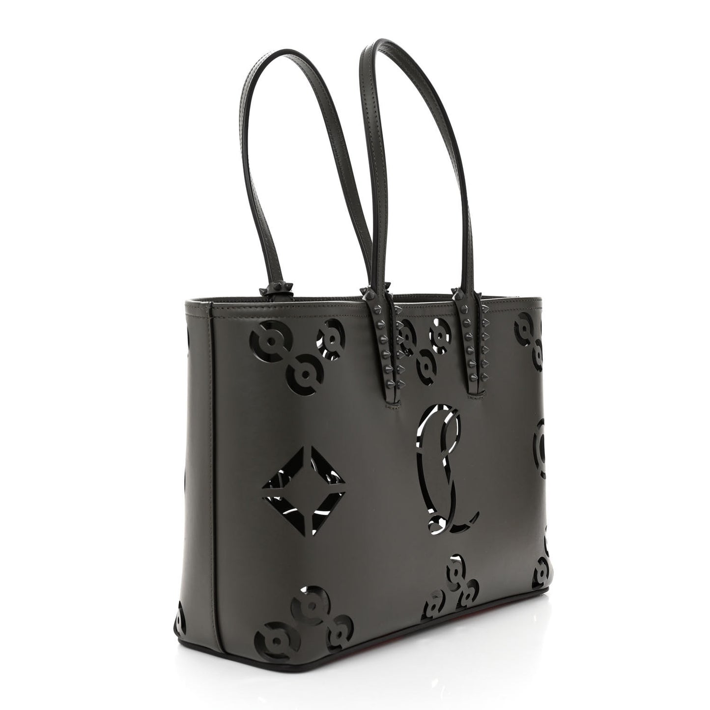 Calfskin Loubinthesky Perforated Cabata Tote Rocket