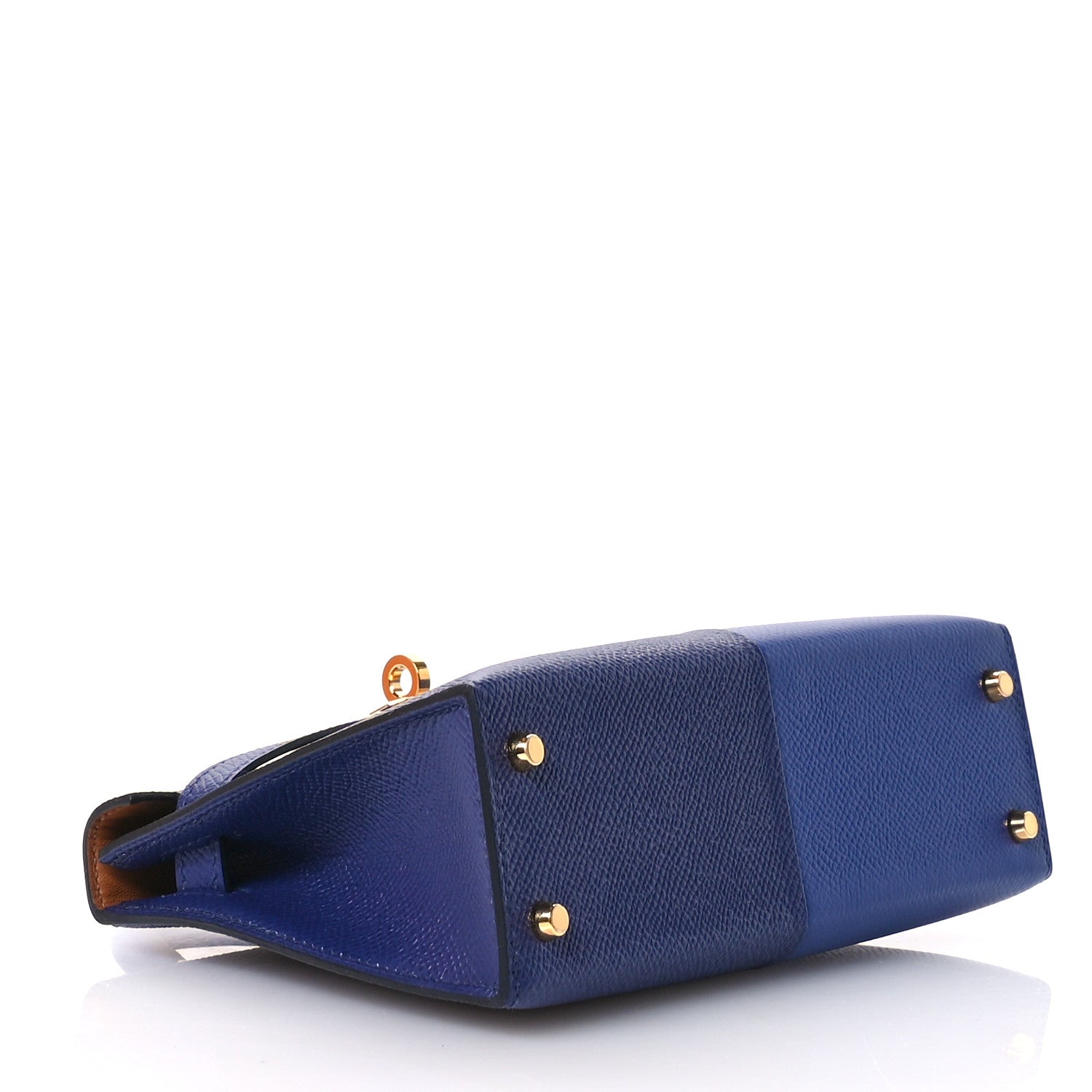 Hermes Epsom Casaque Mini Kelly Sellier 20 Bleu Electrique Bleu Encre Gold 4 of 10