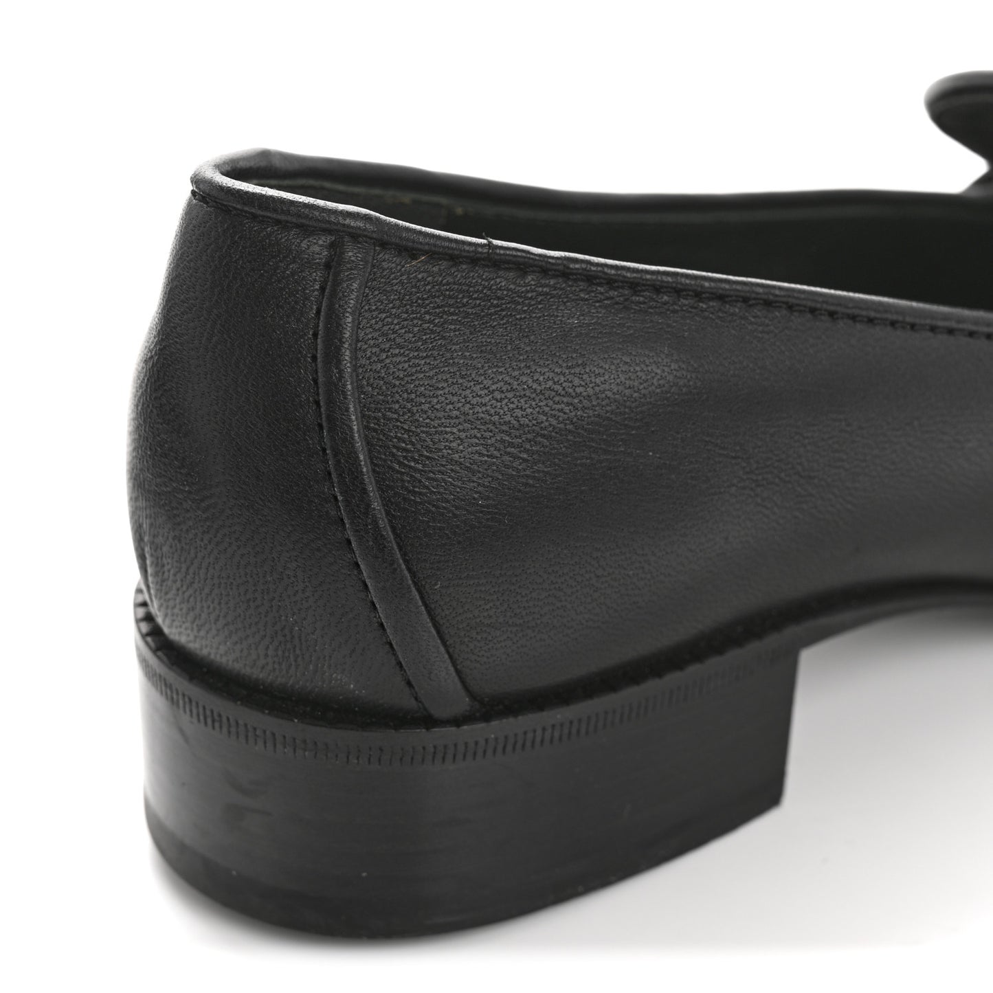 Lambskin Quilted Boy Loafers 39.5 Black