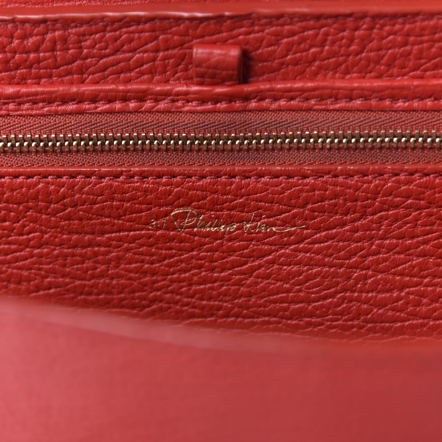 3.1 Textured Calfskin Medium Pashli Satchel Red