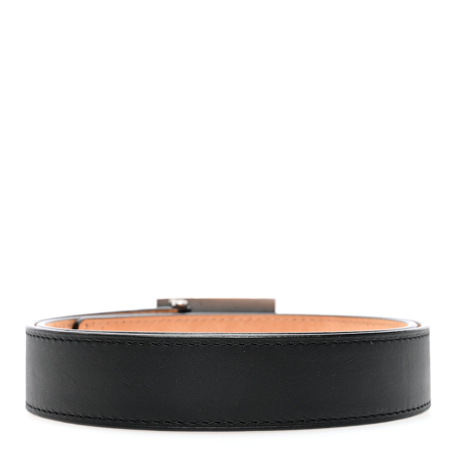 Louis Vuitton Calfskin Jeans Belt 80 32 Black 2 of 6