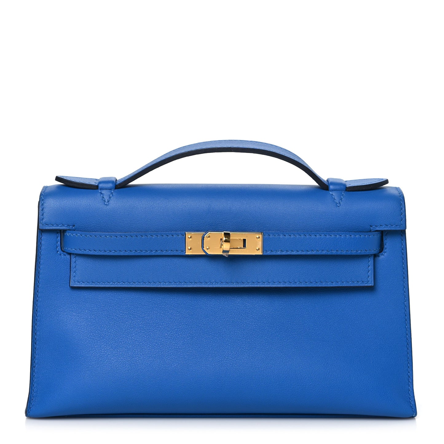 Swift Kelly Pochette Clutch Bleu Zellige