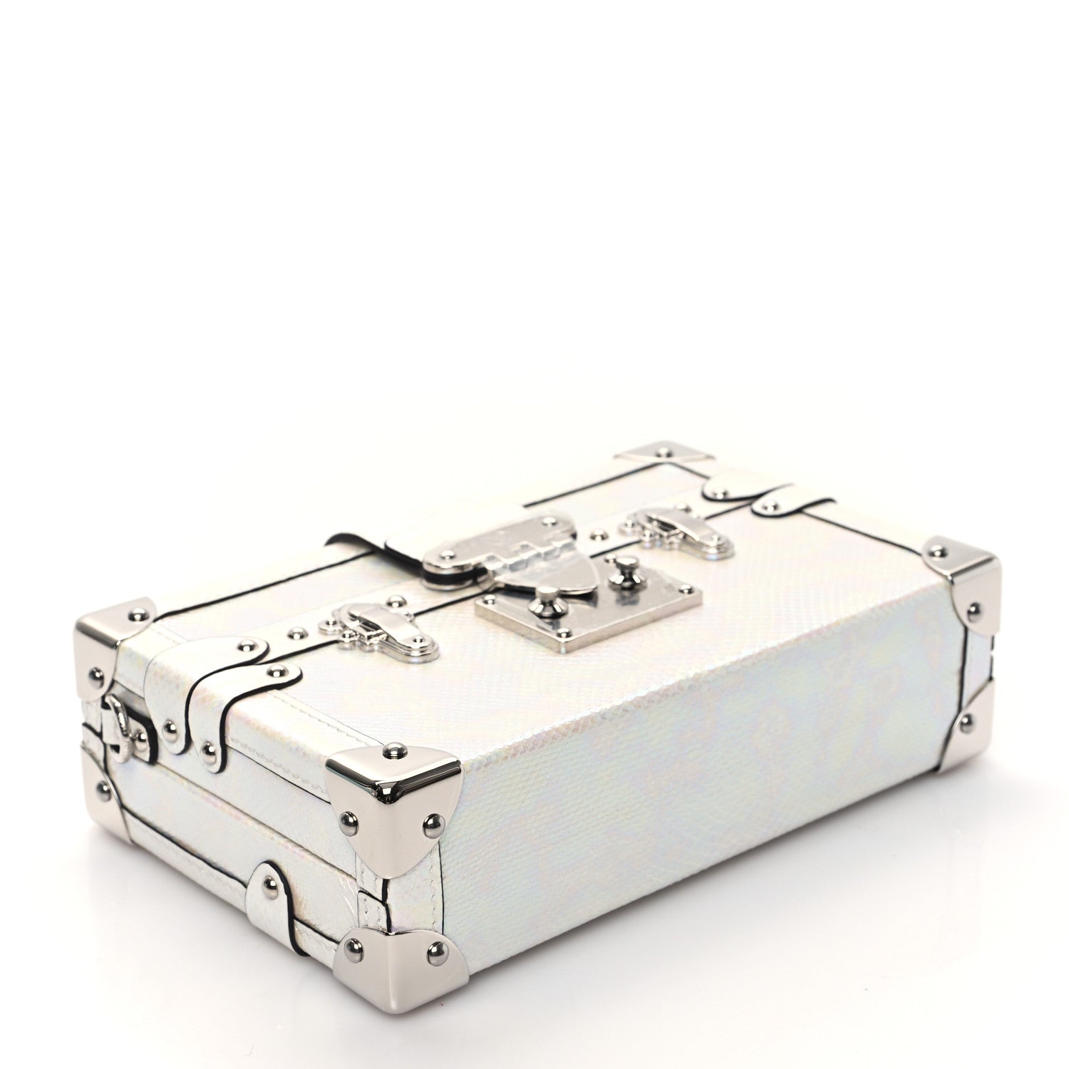 Louis Vuitton Karung Petite Malle White Petrol 4 of 10