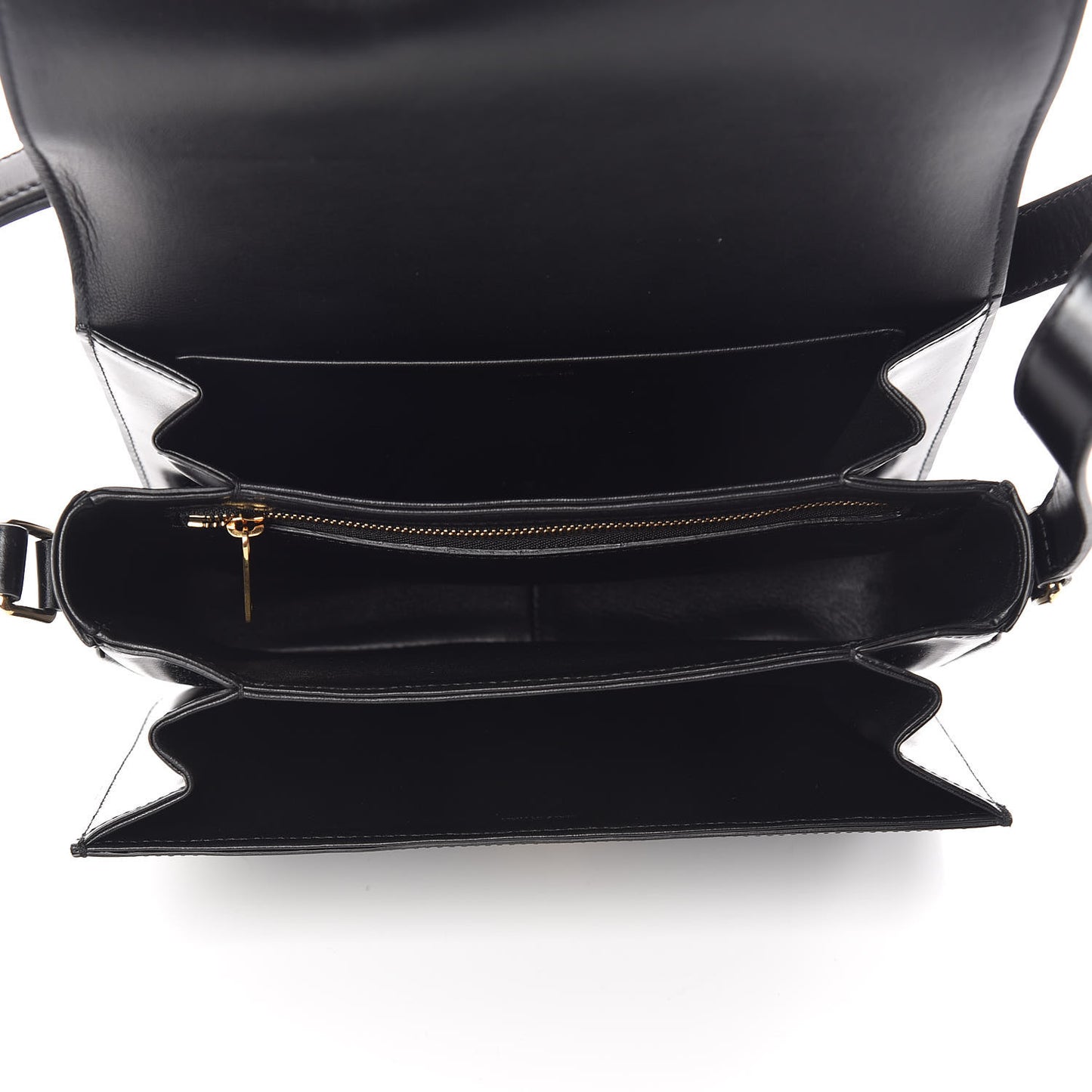 Shiny Calfskin Medium Triomphe Black