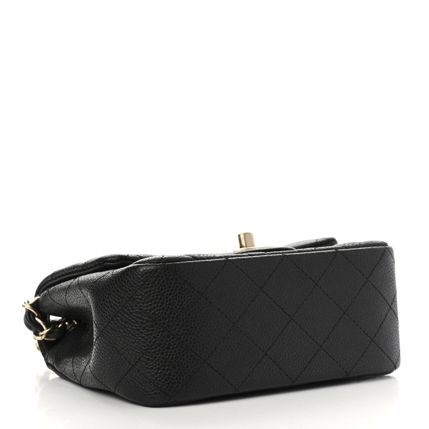 Caviar Quilted Mini Square Flap Black