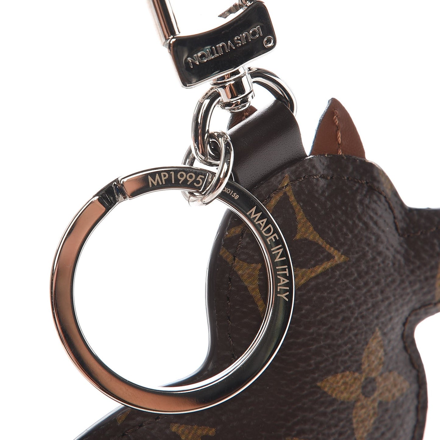 Monogram Dog Bag Charm Key Holder