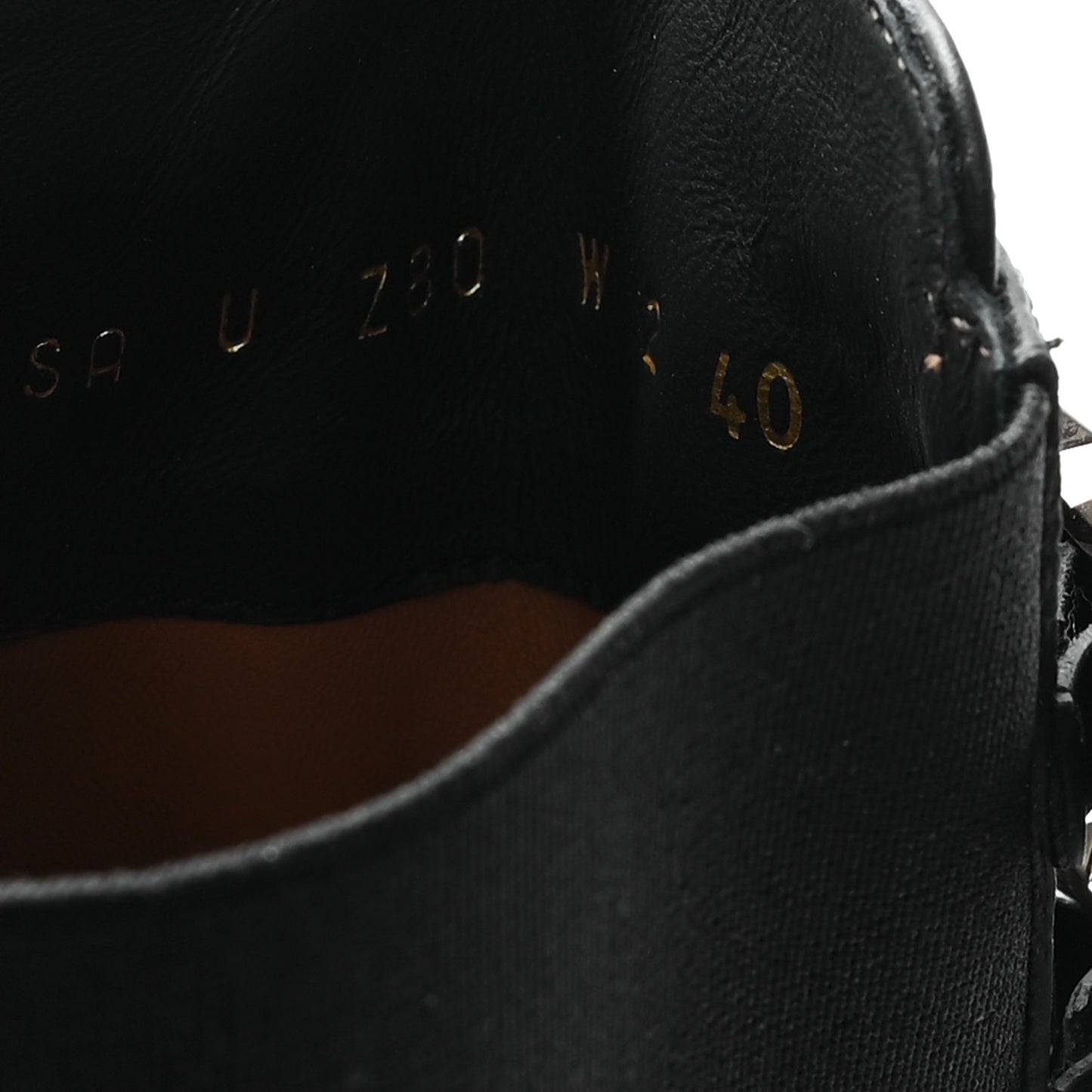 Calfskin Rockstud Double Buckle Beatle Chelsea 70mm Ankle Boots 40 Black