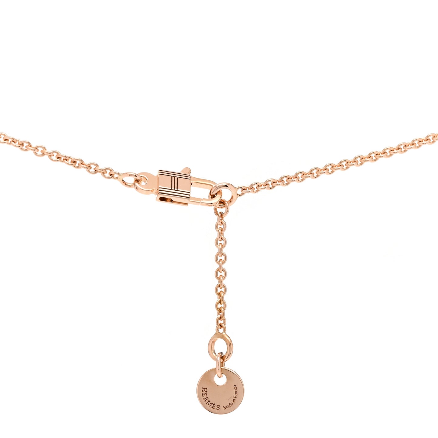 18K Rose Gold Black Jade Constance Amulettes Pendant Necklace