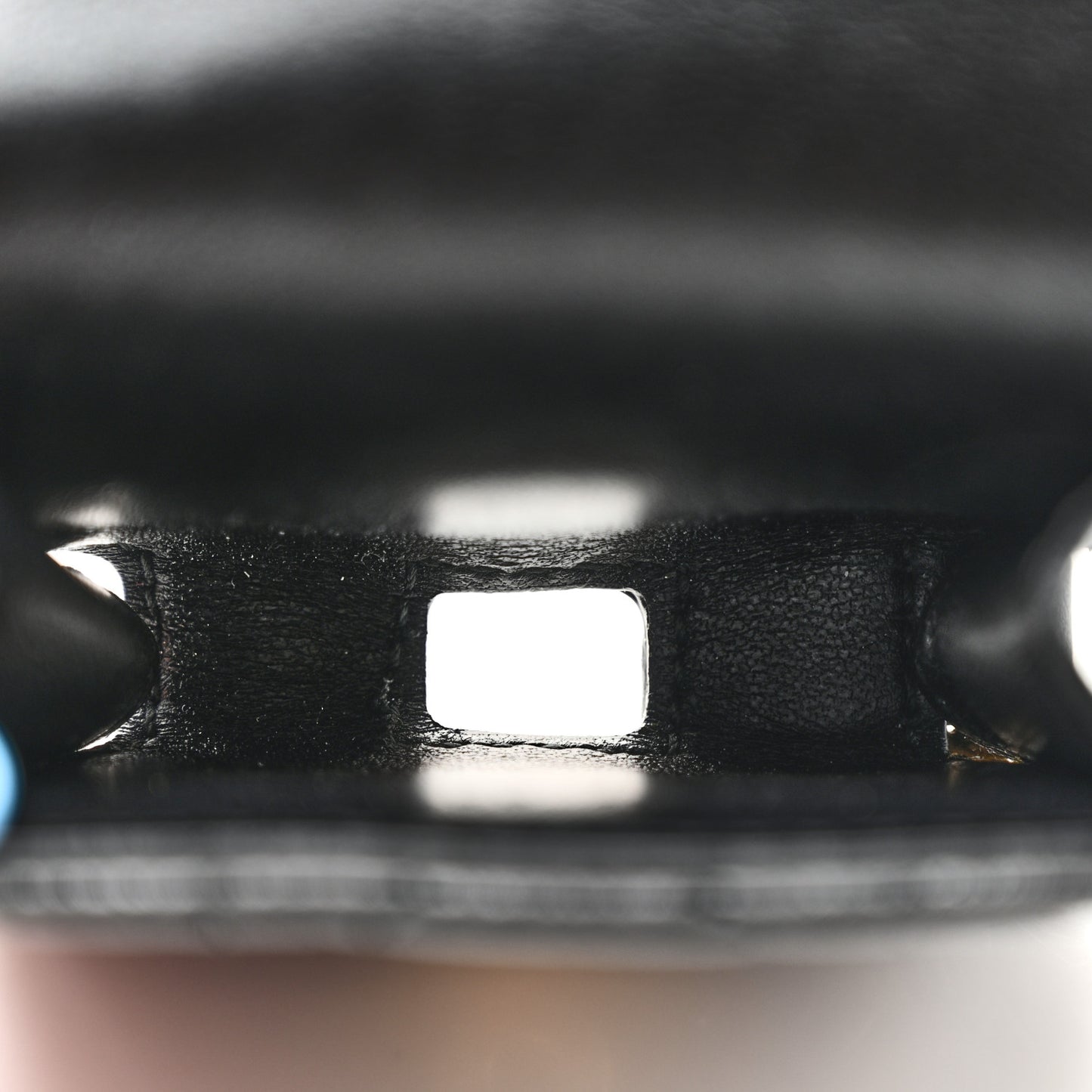 Supple Calfskin Cannage Caro Airpod Pro Case Belt 70 Black