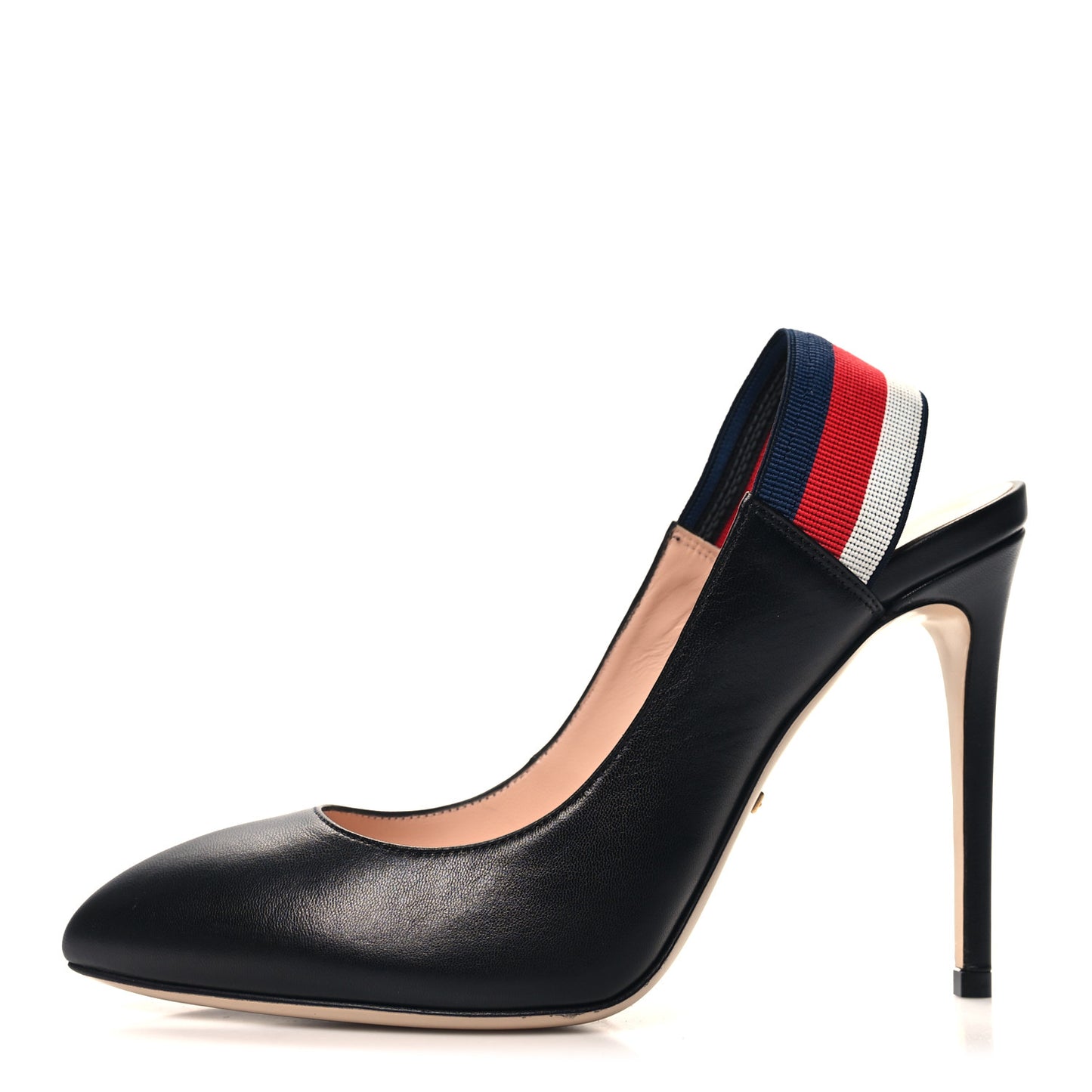 Malaga Kid Web Sylvie High Heel Slingback Pumps 39 Black