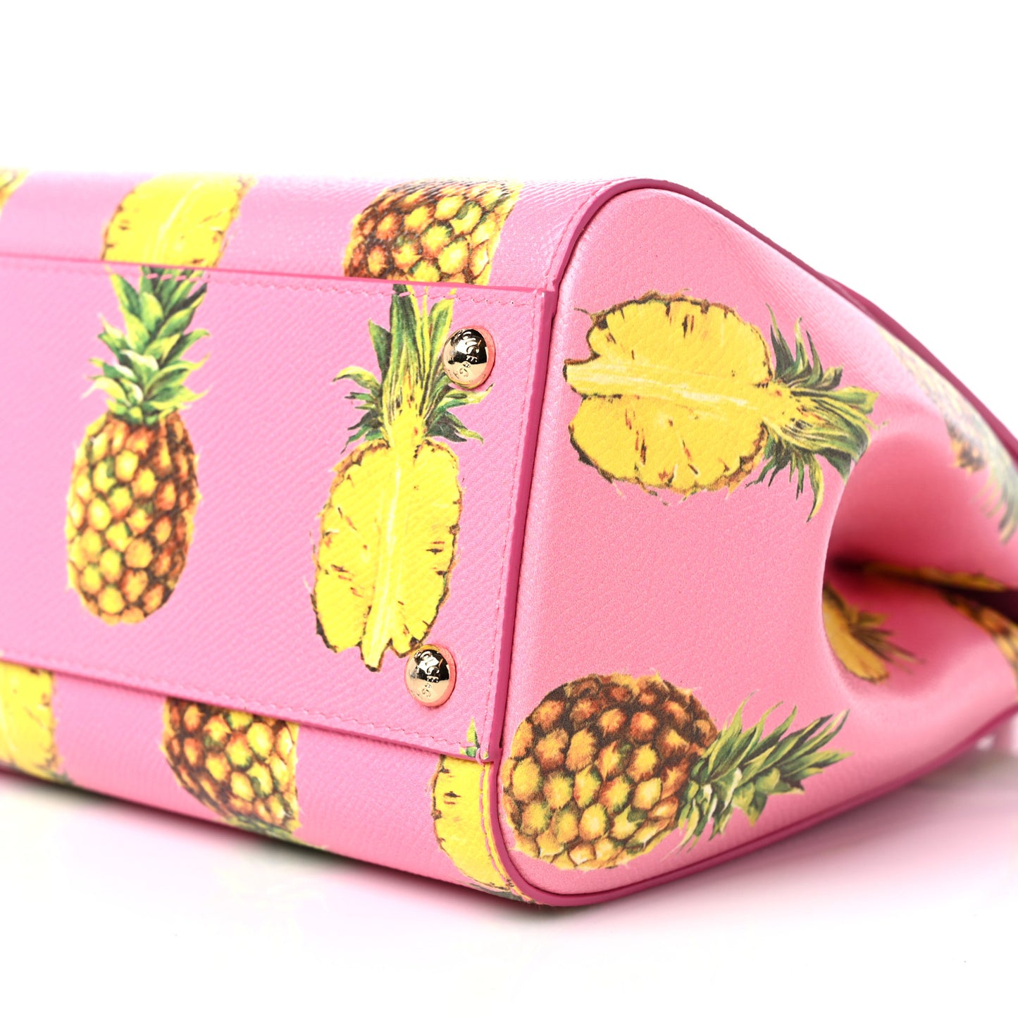 Dauphine Pineapple Print Medium Miss Sicily Satchel Rosa
