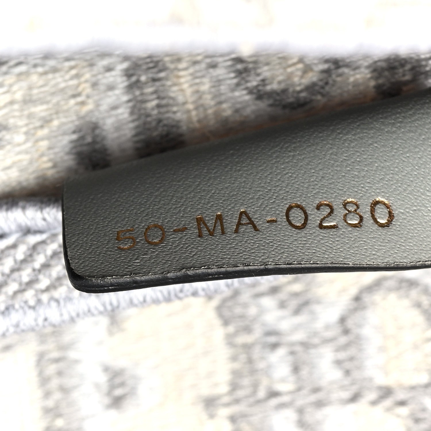Christian Dior Oblique Embroidered Saddle Bag Gray 7 of 10