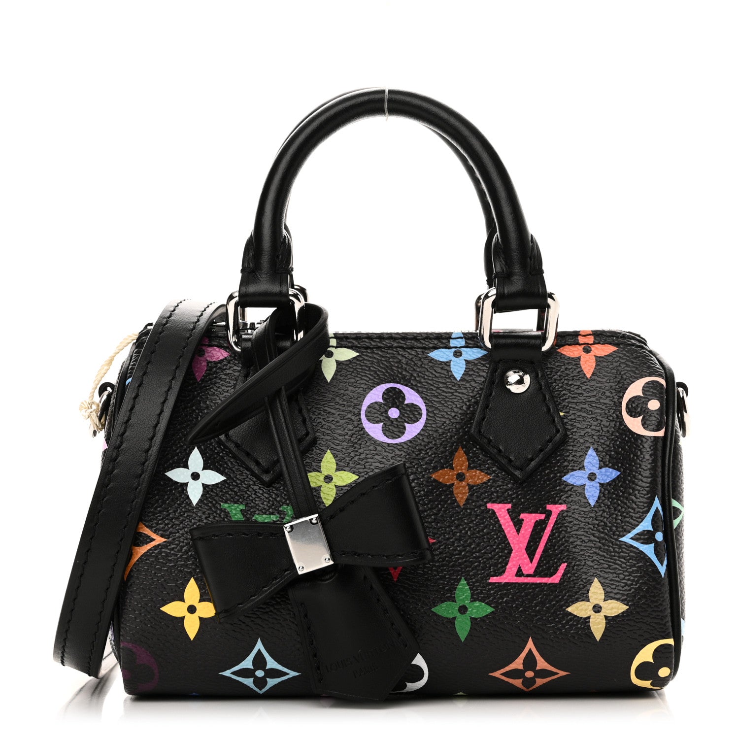 LOUIS VUITTON なの　SPEEDY Louis Vuitton LV X TM Monogram Multicolor Nano Speedy Black