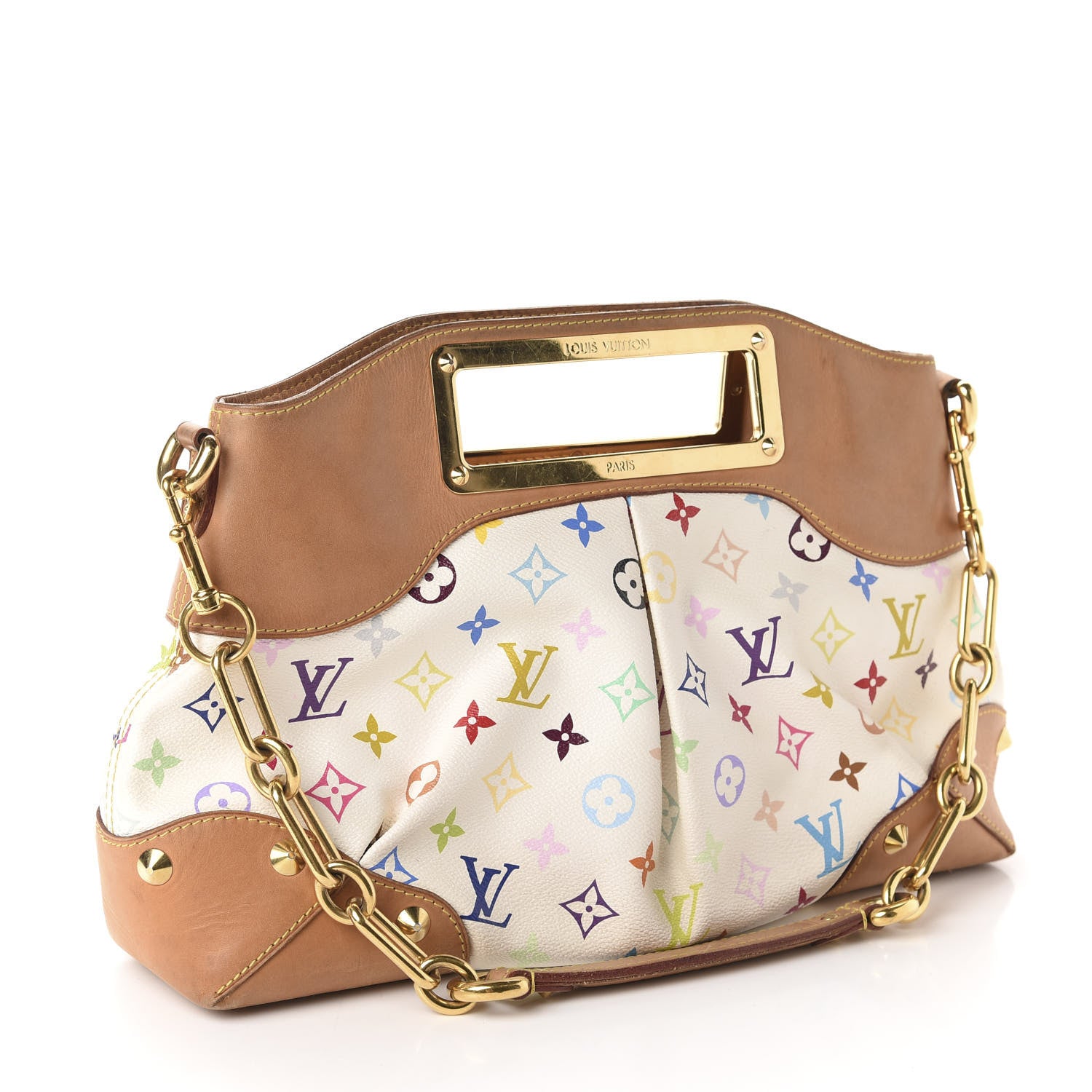 Louis Vuitton Monogram Multicolor Judy MM White 3 of 11