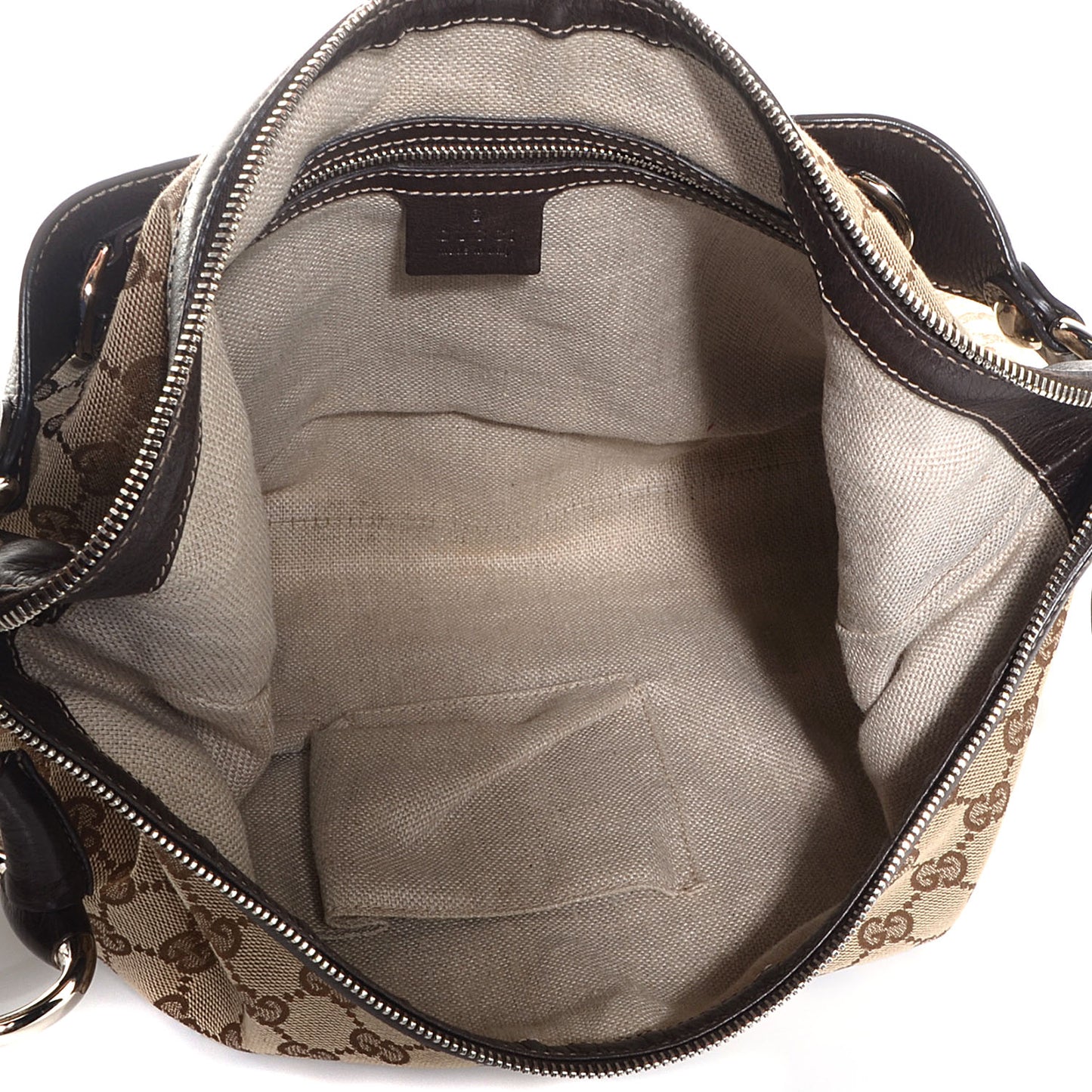 Monogram Medium Icon Bit Hobo Dark Brown