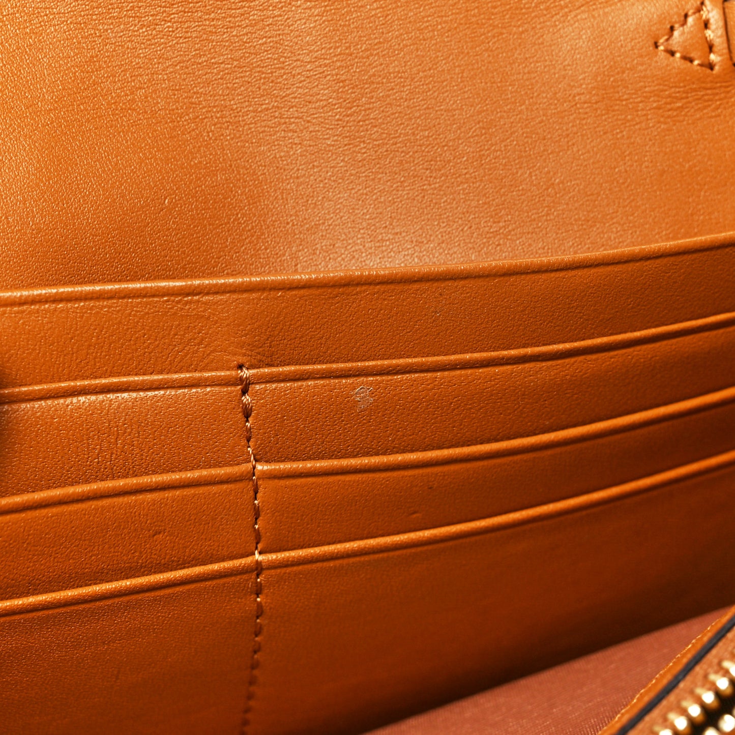 Visetos Large Patricia Wallet On Chain Cognac
