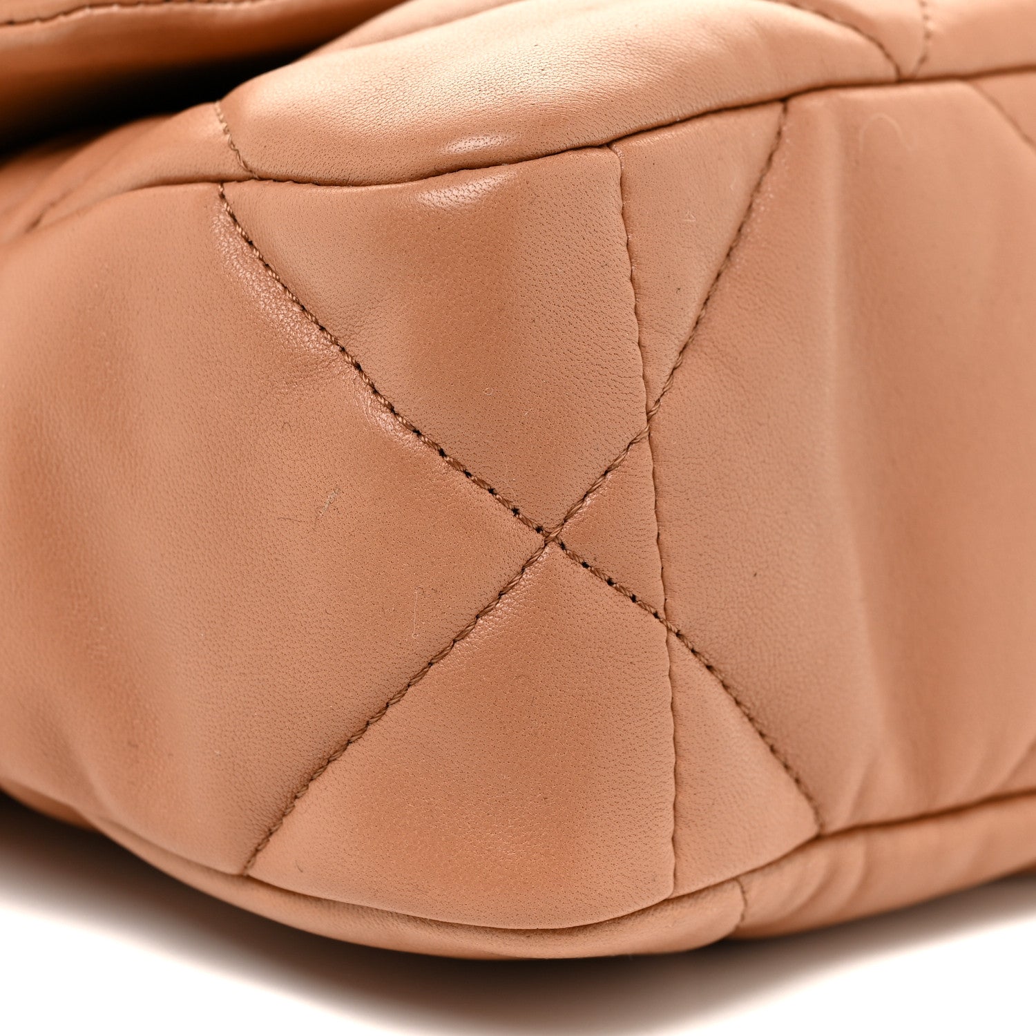 Chanel Lambskin Quilted Medium Chanel 19 Flap Brown 9 of 13