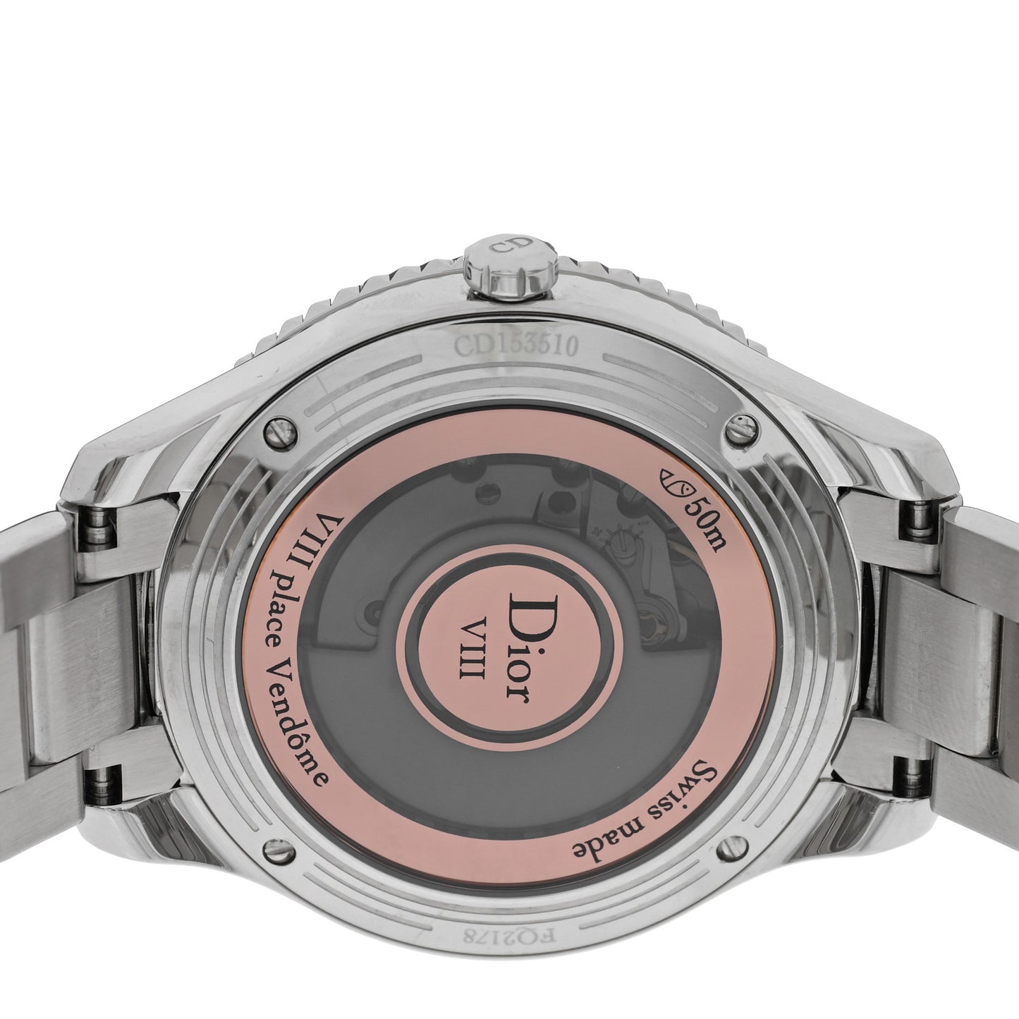 Stainless Steel Diamond Bezel 36mm Dior VIII Montaigne Automatic Watch