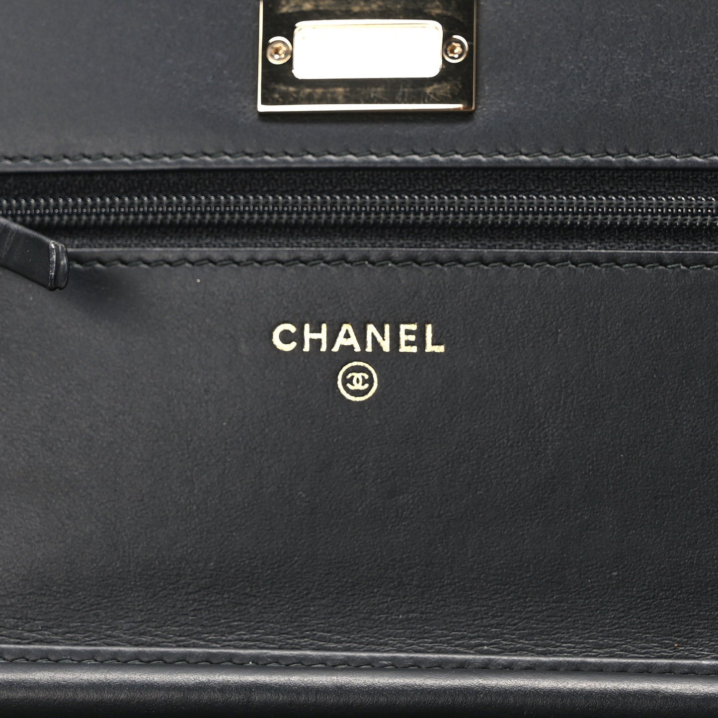 Aged Calfskin Quilted Reissue Wallet On Chain WOC Beige Black