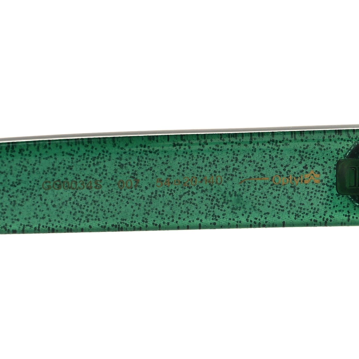 Gucci Acetate Square GG0034S Sunglasses Green 6 of 7