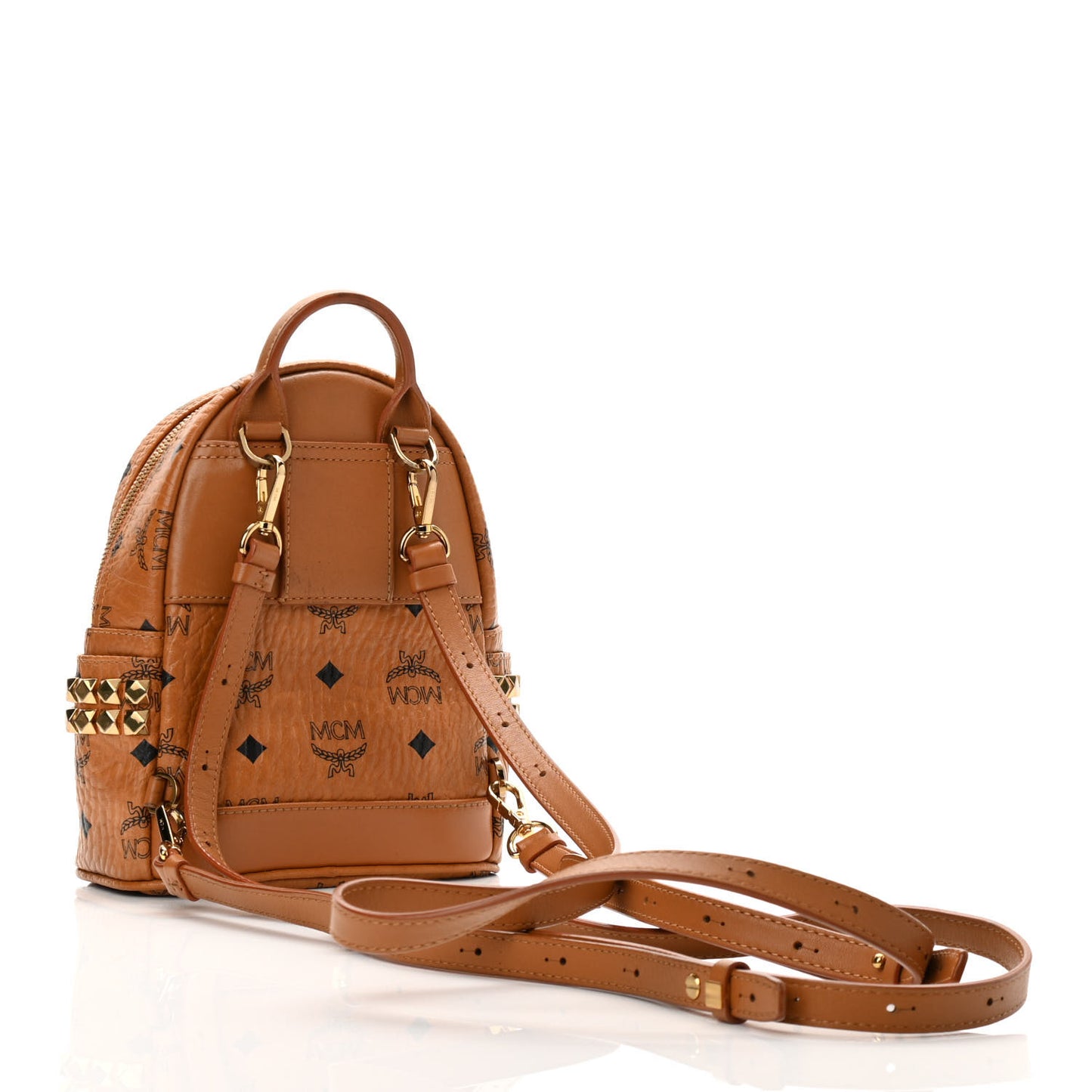 Visetos Side Stud X-Mini Stark Backpack Cognac