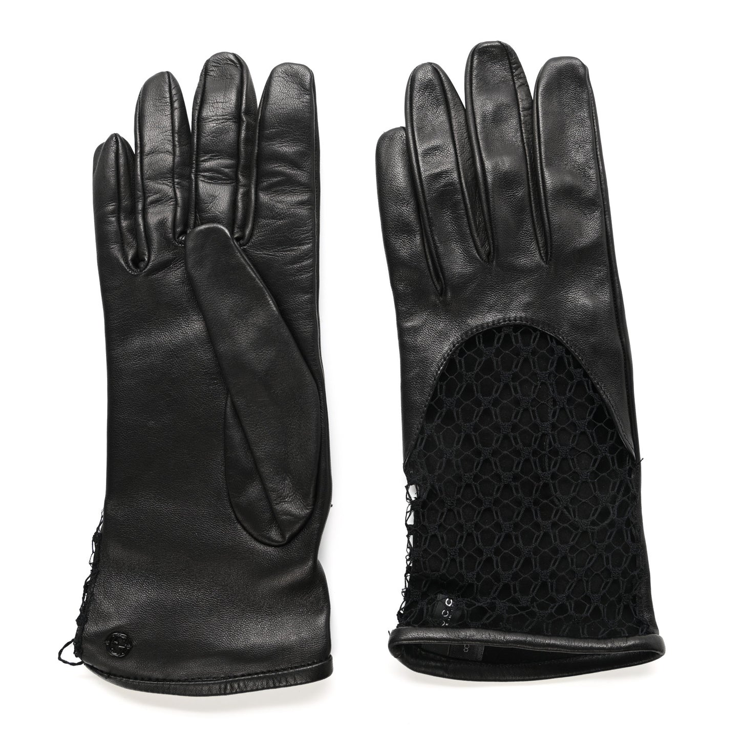 Nappa Mesh Gloves 8 Black