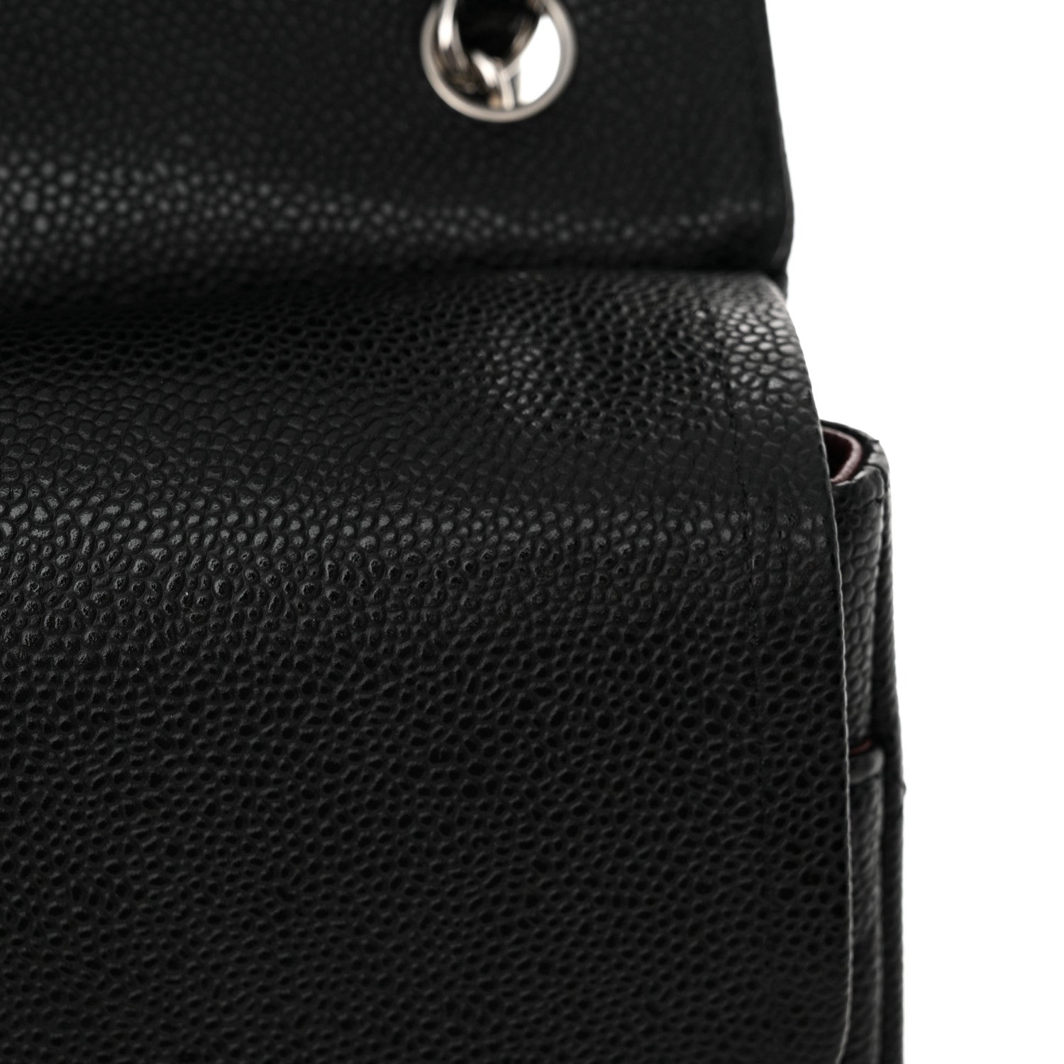 Chanel Caviar Quilted Jumbo Double Flap Black 12 of 13