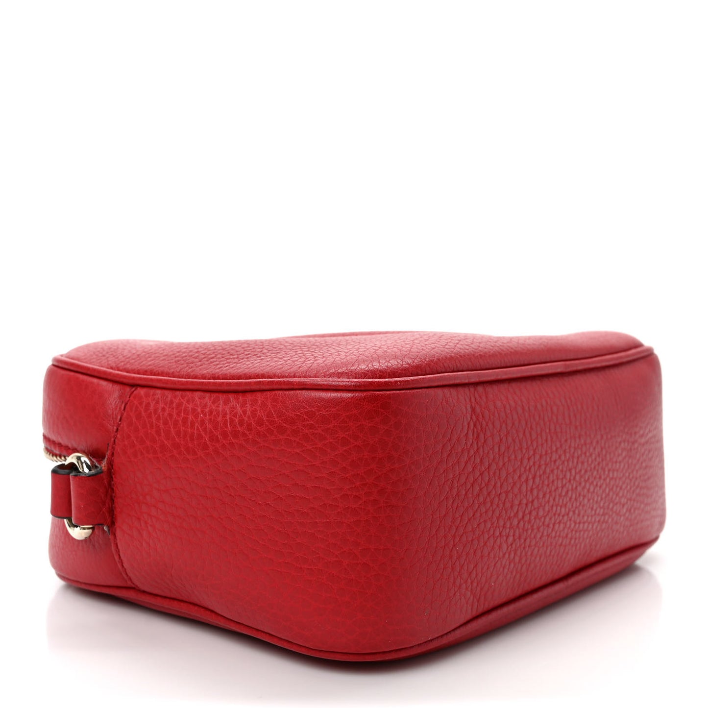 Pebbled Calfskin Small Soho Disco Bag Tabasco Red