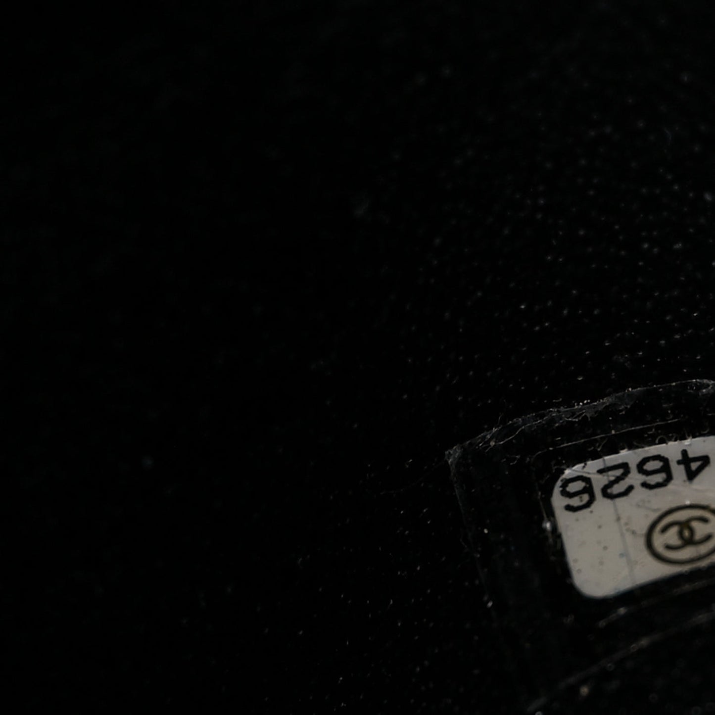 Caviar Lizard Embossed Quilted Mini Coco Handle Flap Black