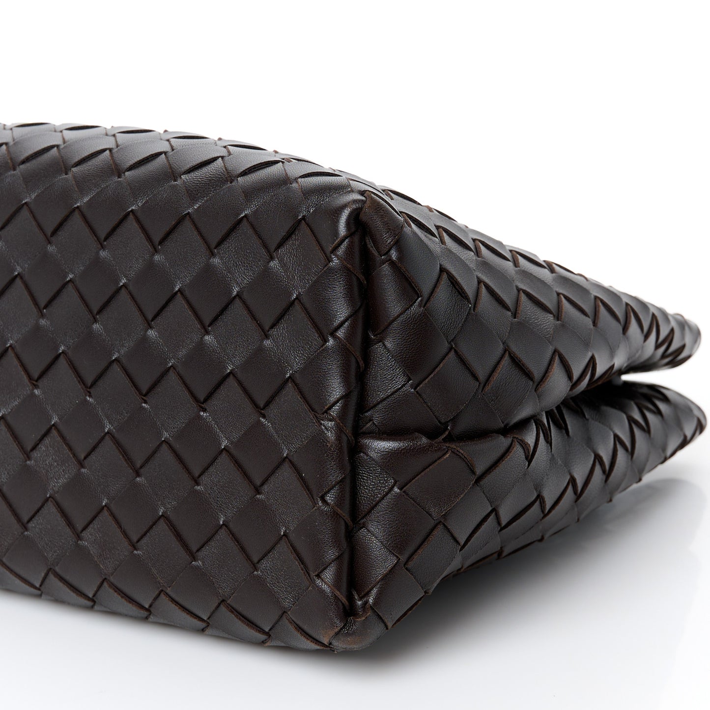 Nappa Intrecciato Medium Andiamo Shoulder Bag Fondant