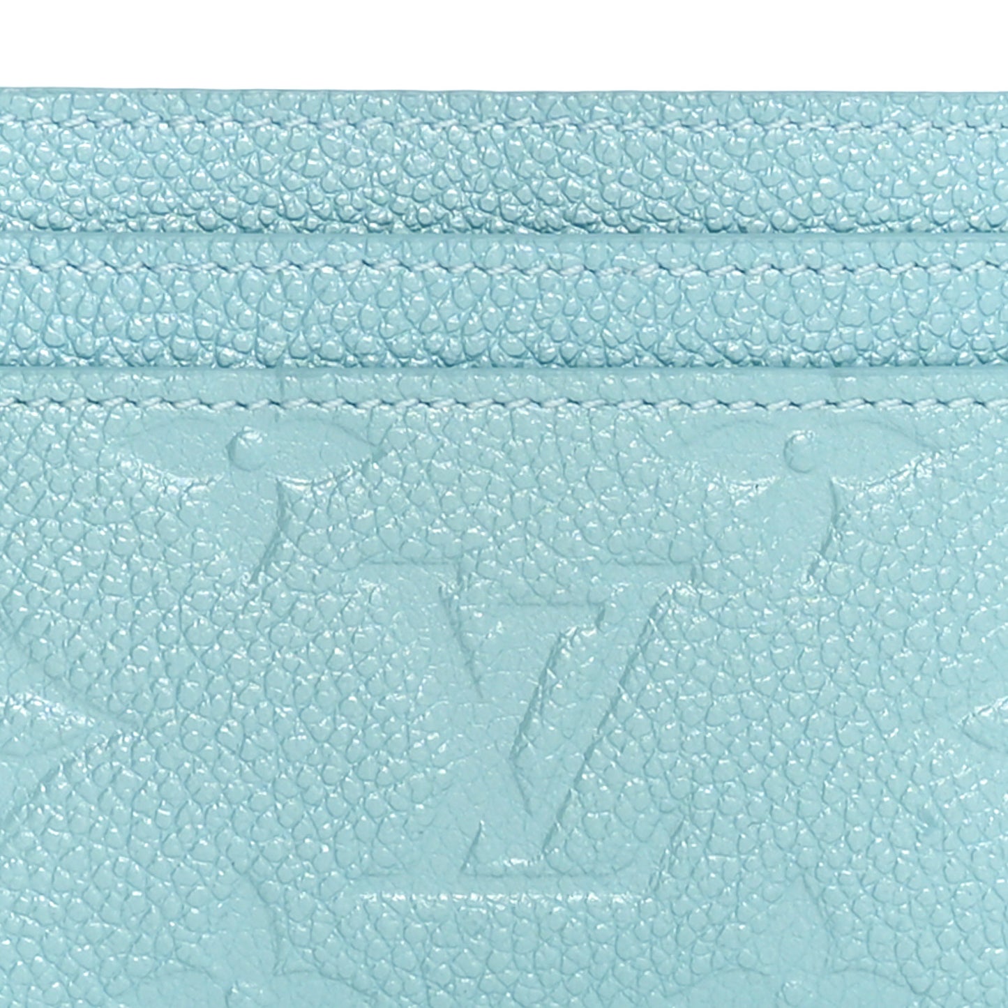 Empreinte Monogram LV Charms Card Holder Pearly Lagoon Turquoise