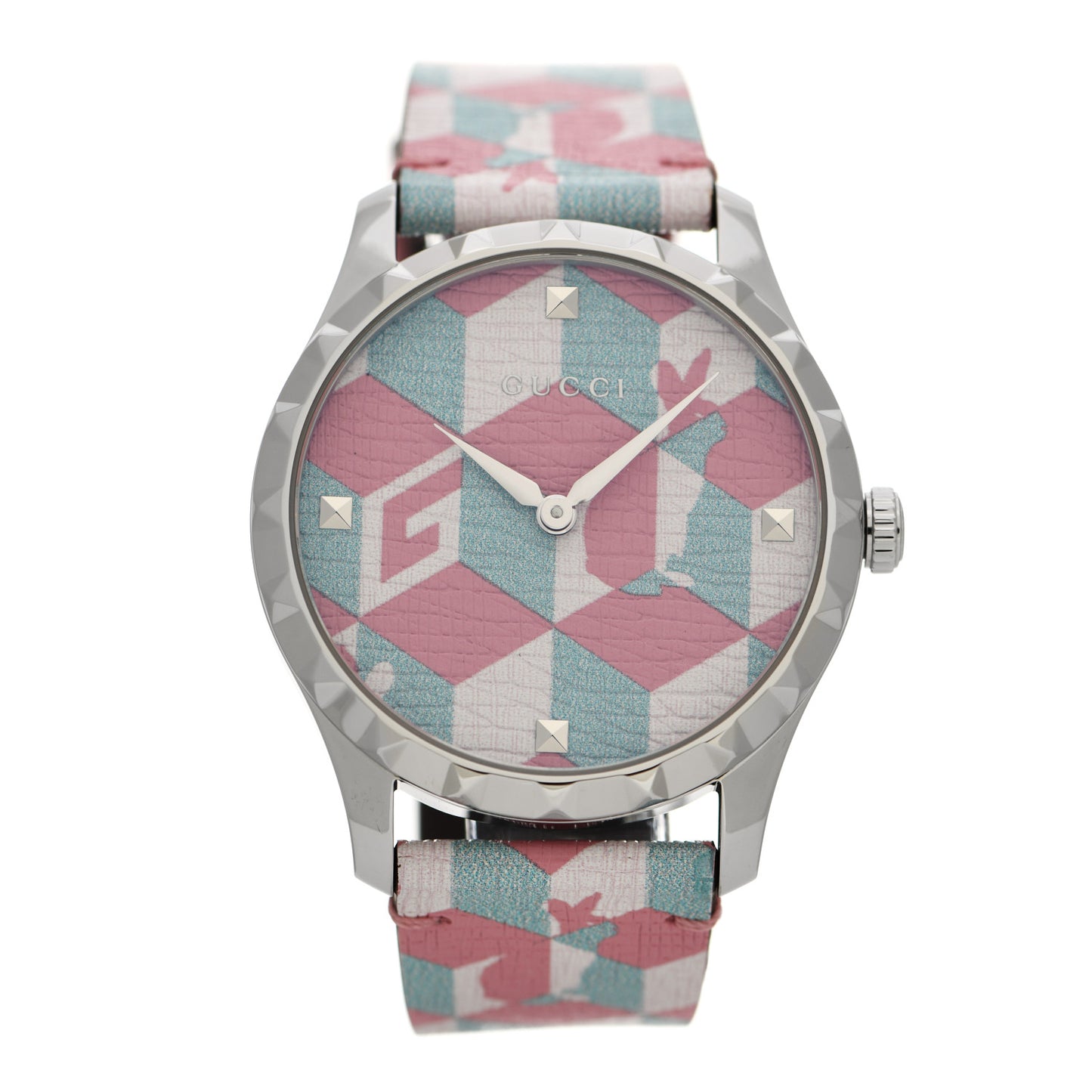 Stainless Steel Calfskin 38mm G-Timeless Bunny Quartz Watch