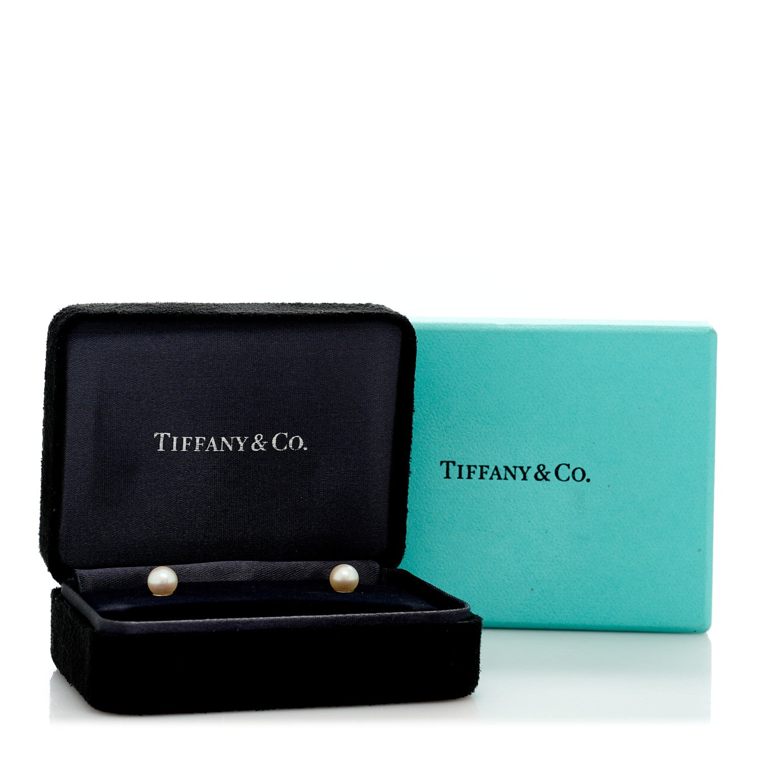 Tiffany 18K White Gold Akoya Pearl 6-6.25mm Signature Pearl Earrings 5 of 5