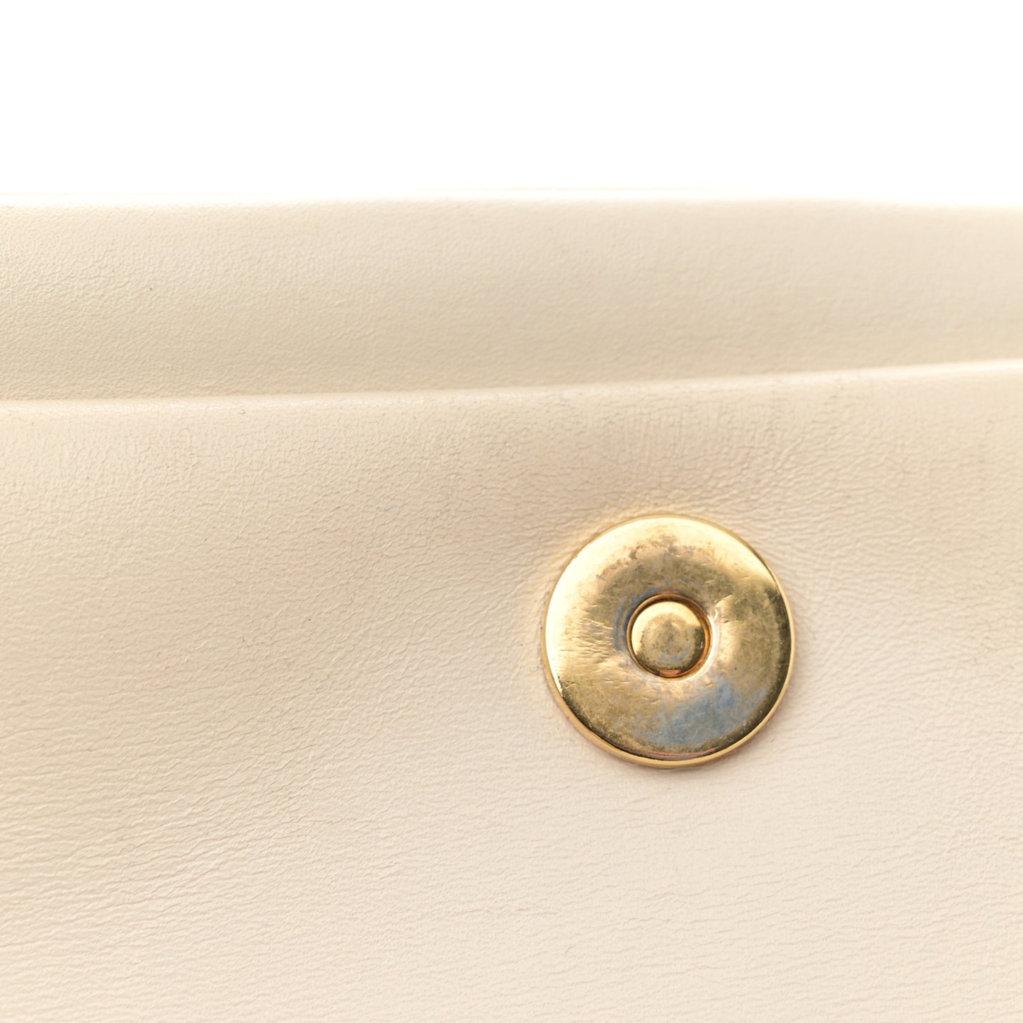 Calfskin Small Arli Flap Shoulder Bag Mystic White