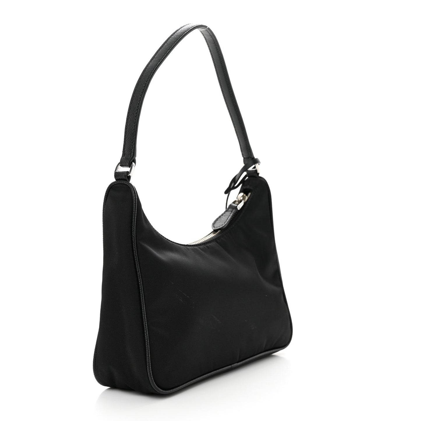 Tessuto Nylon Saffiano Mini Re-Edition 2005 Bag Black