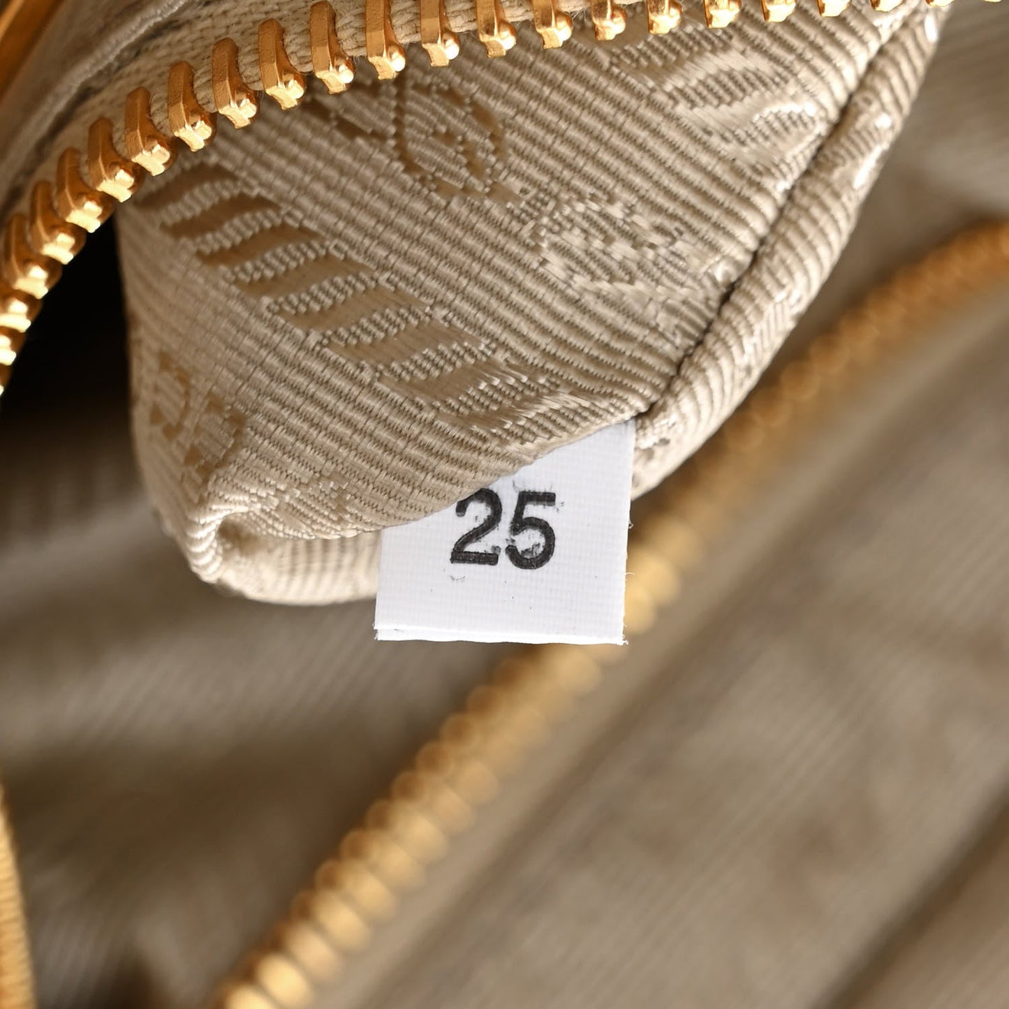 Re-Nylon Stitched Re-Edition 1995 Chaine Small Tote Bag Desert Beige
