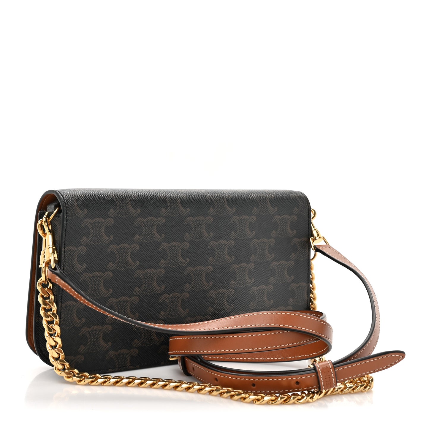 Triomphe Canvas Multipochette Tan