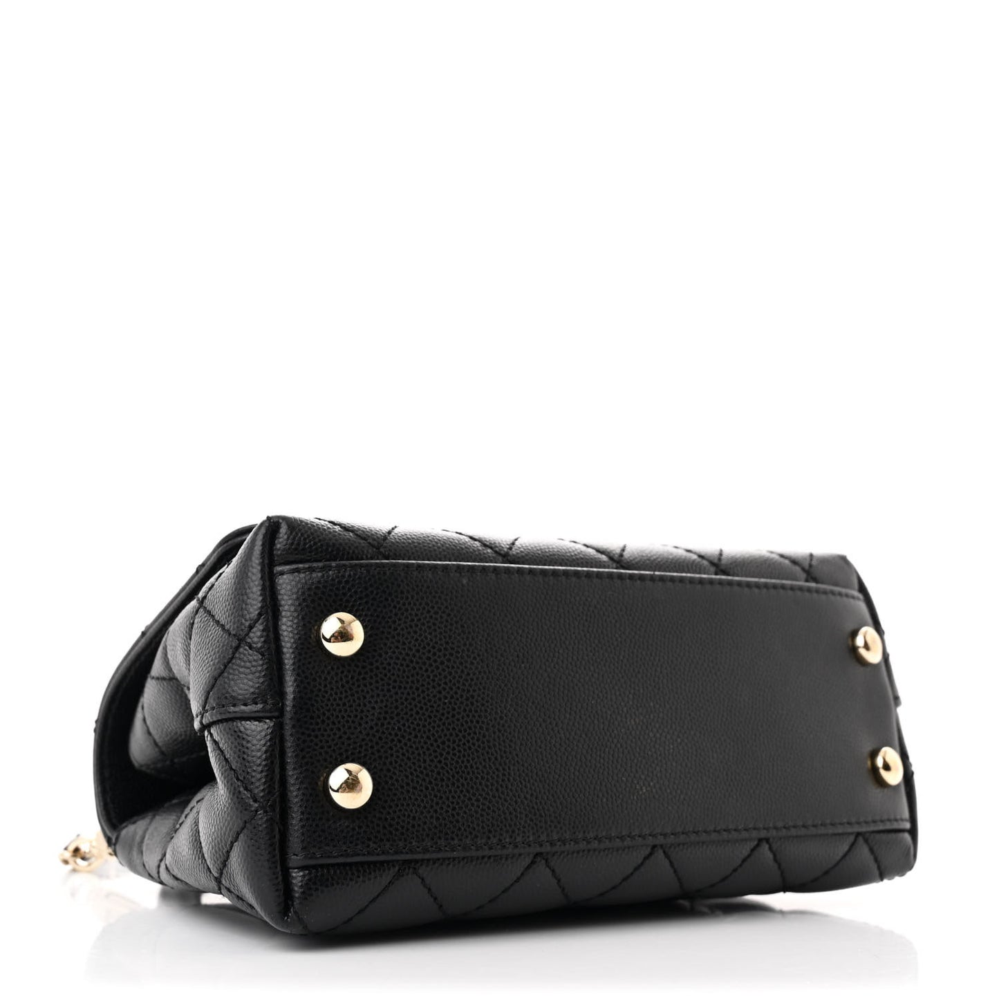 Caviar Quilted Extra Mini Coco Handle Flap Black