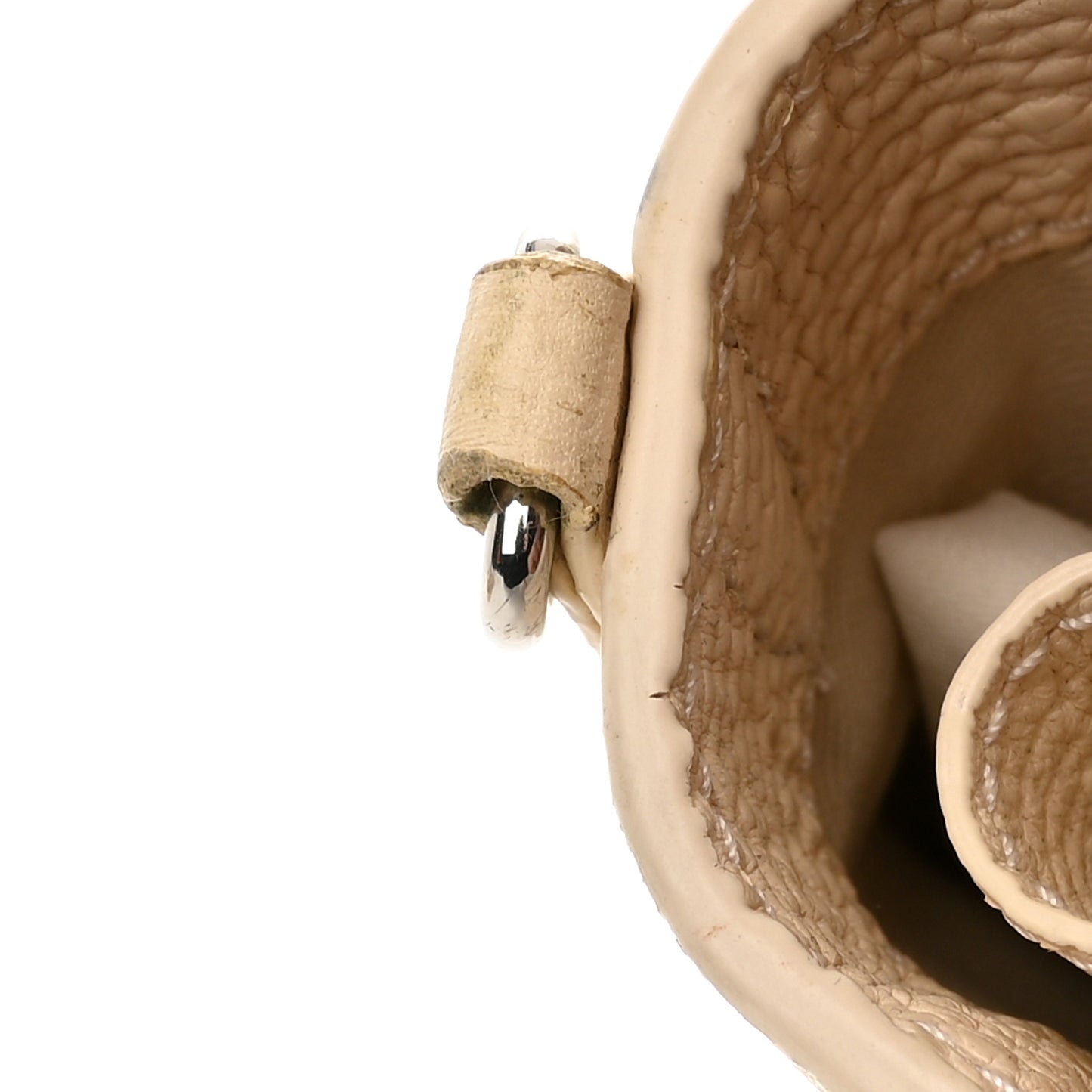 Textured Calfskin Mini Pashli Satchel Milk