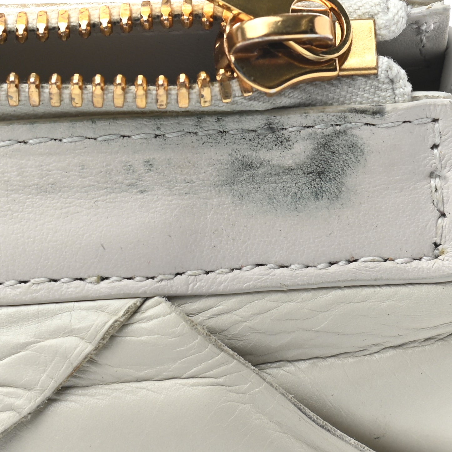 Paper Calfskin Maxi Intrecciato Padded Pouch Clutch Plaster