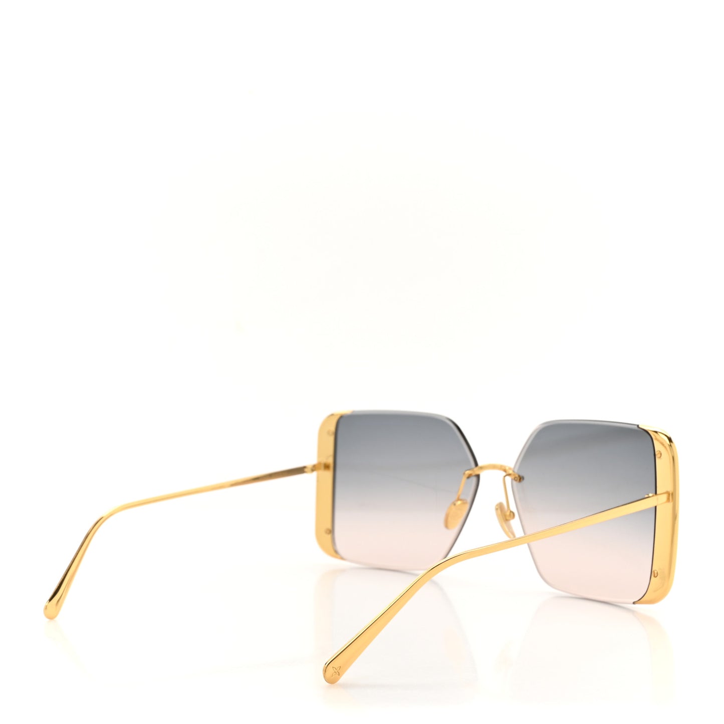 Metal LV Moon Square Sunglasses Z1994U Gold