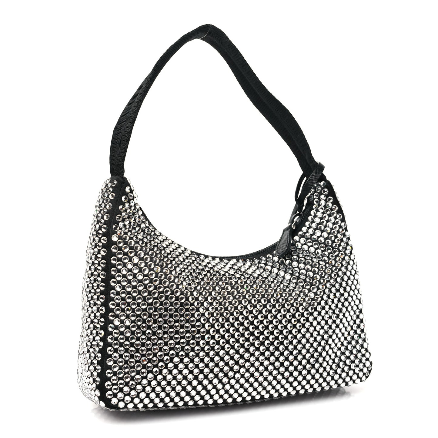 Satin Crystal Mini Re-Edition 2000 Bag Cristal