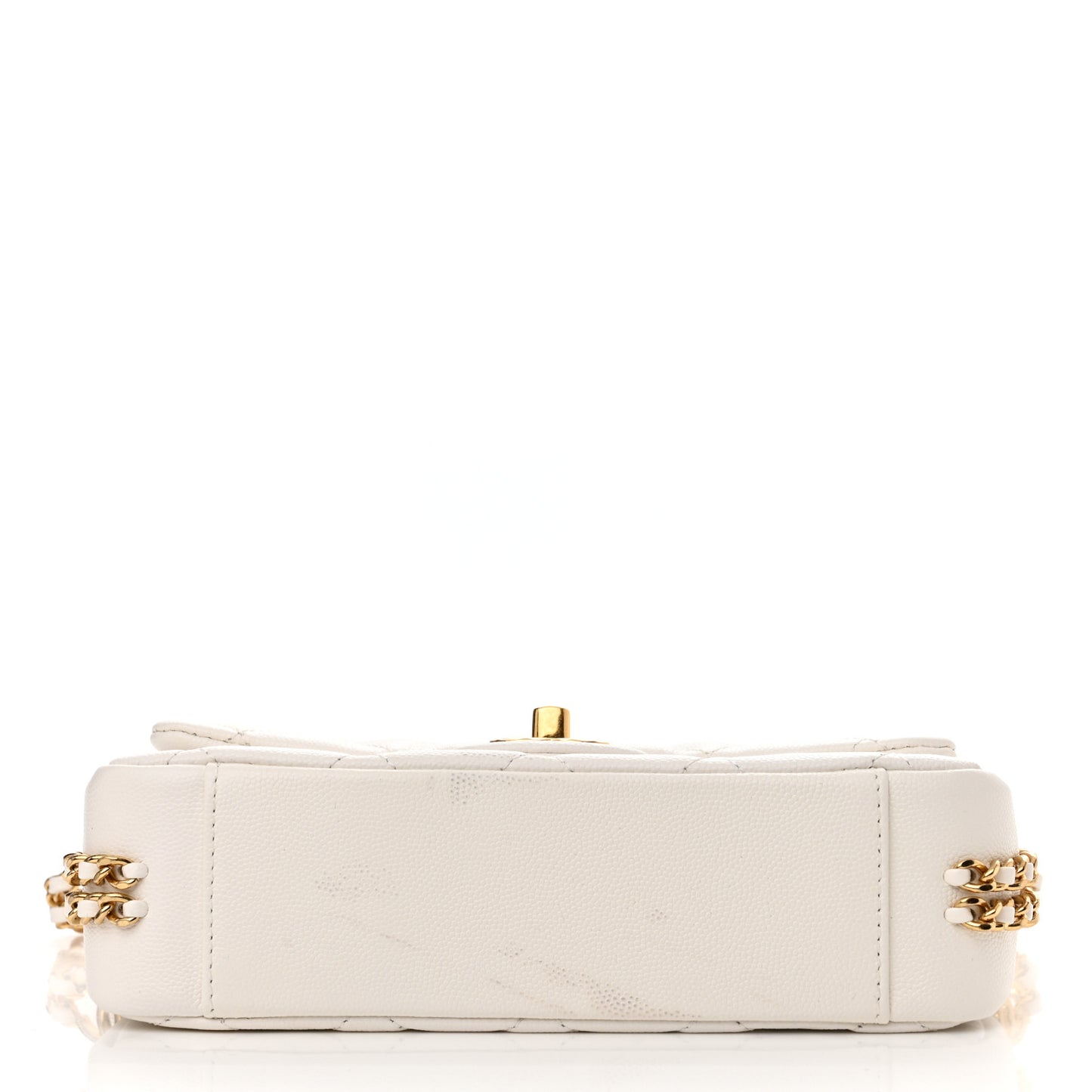 Caviar Quilted Mini CC You Flap White