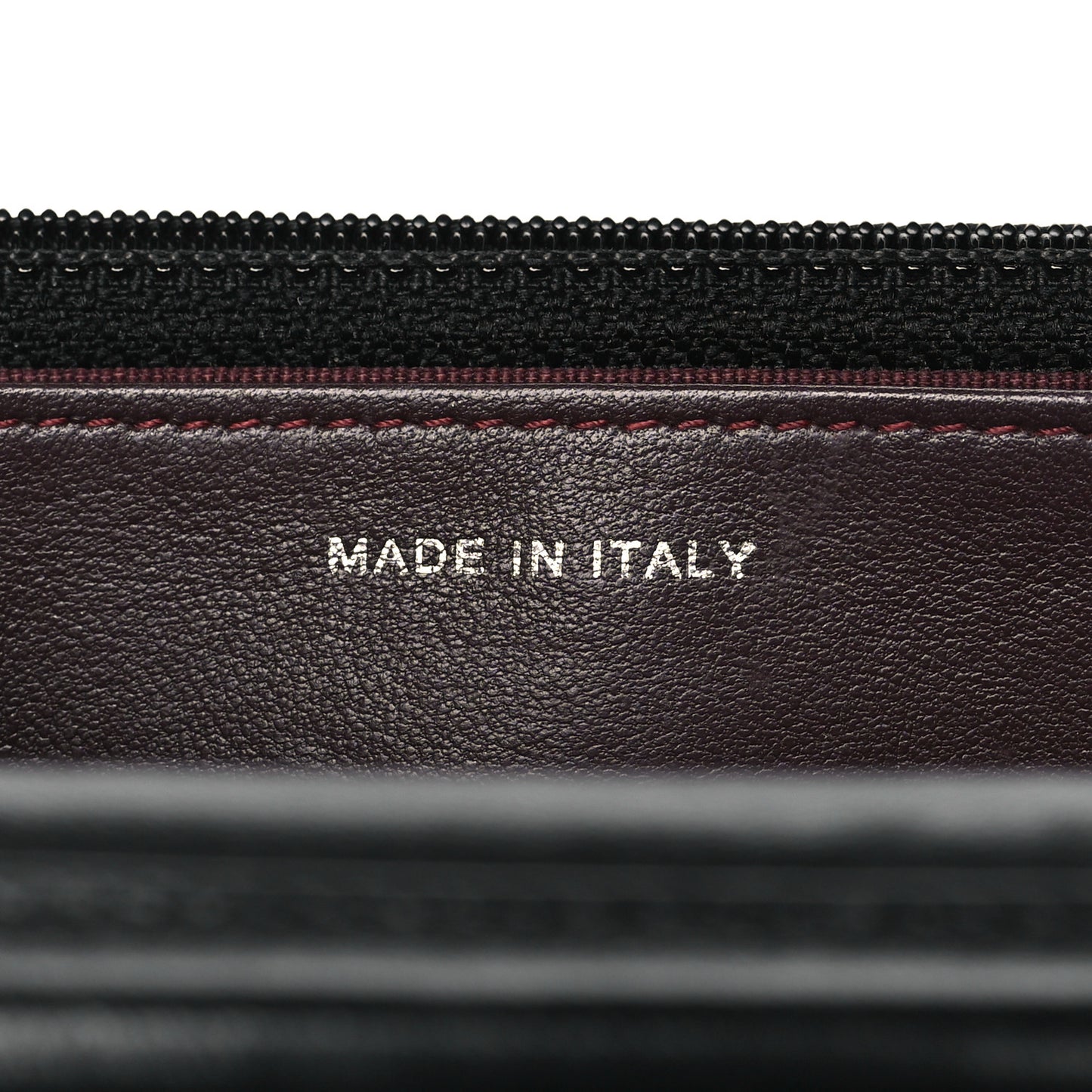 Lambskin Quilted Wallet On Chain WOC Black