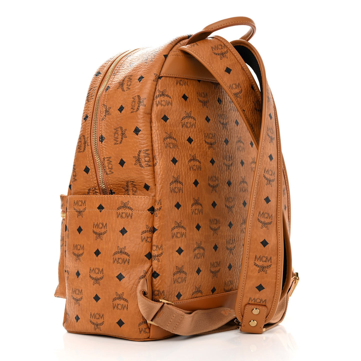 Visetos Mens Medium Stark Backpack Cognac